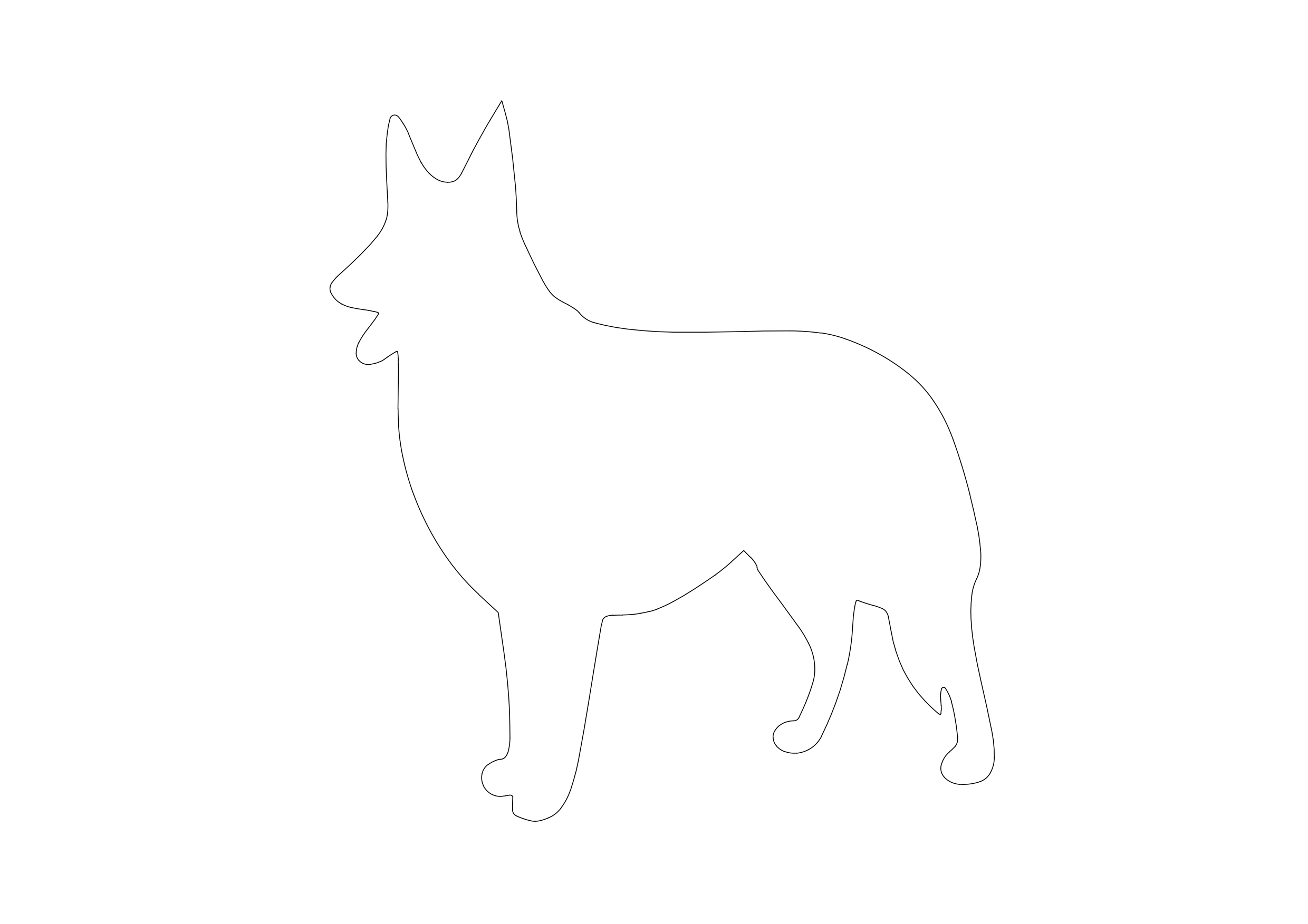 Free Dog CAD Block – DWG, DXF, PDF Format
