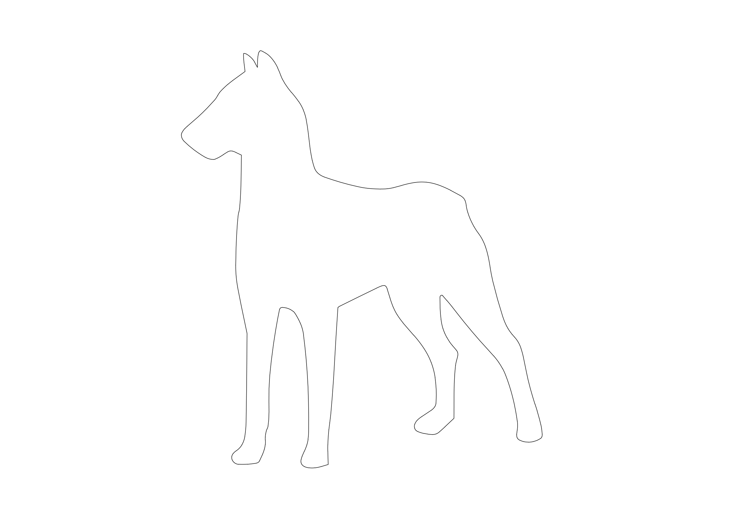 Free Dog CAD Block – DWG, DXF, PDF Format