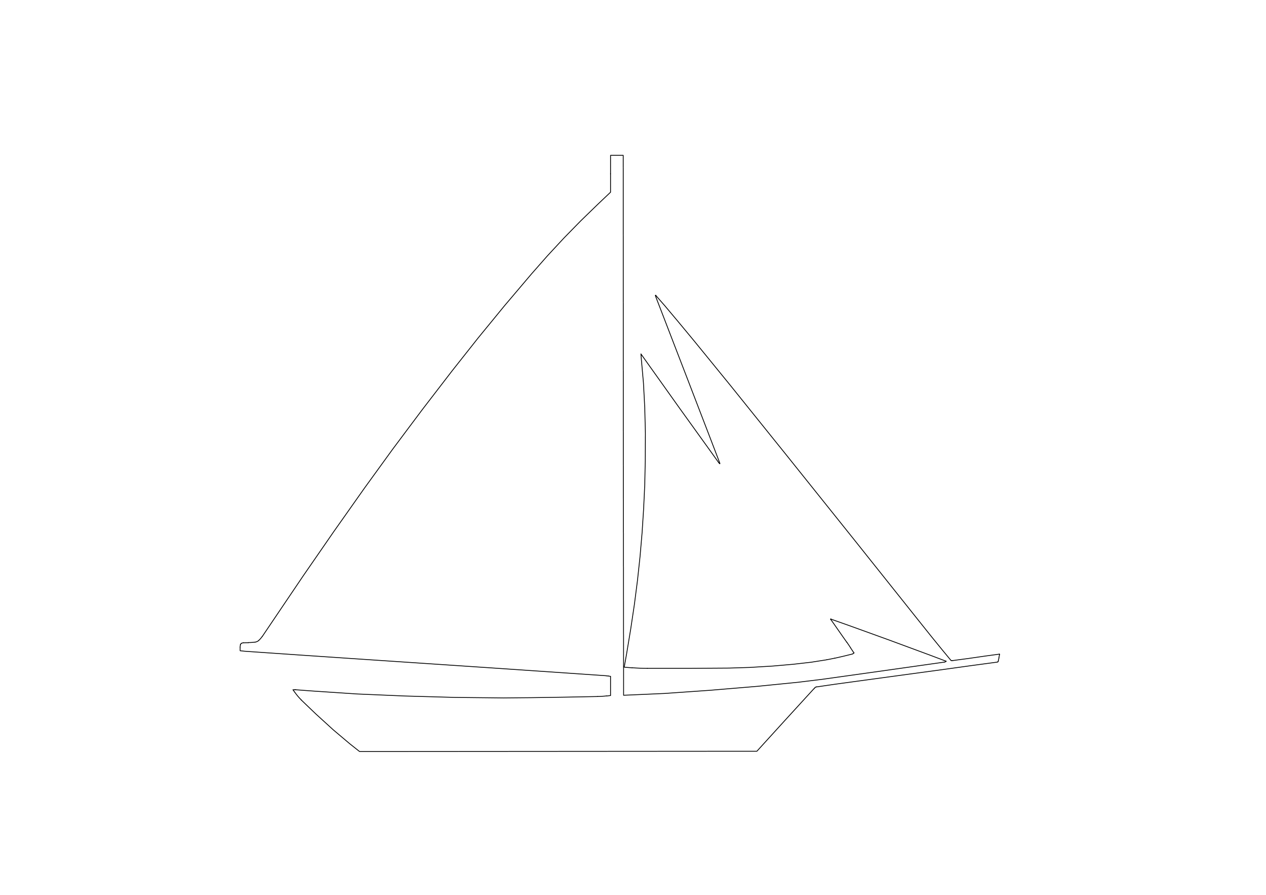 Free Boat Elevation CAD Block – DWG, DXF, PDF Format