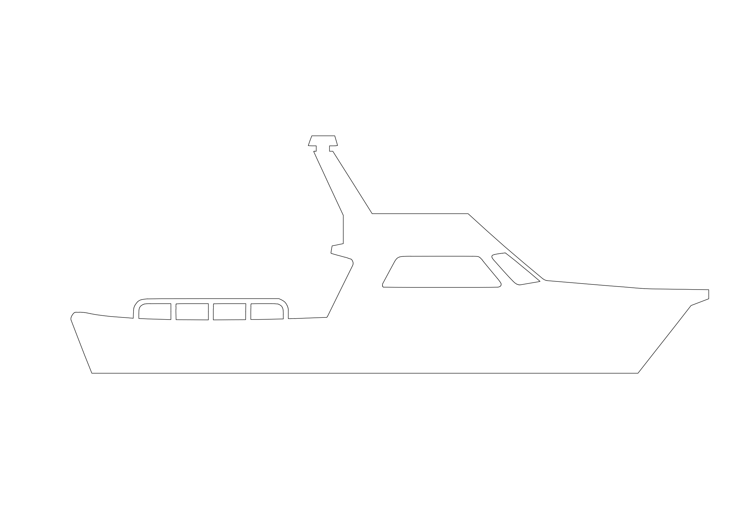 Free Boat Elevation CAD Block – DWG, DXF, PDF Format