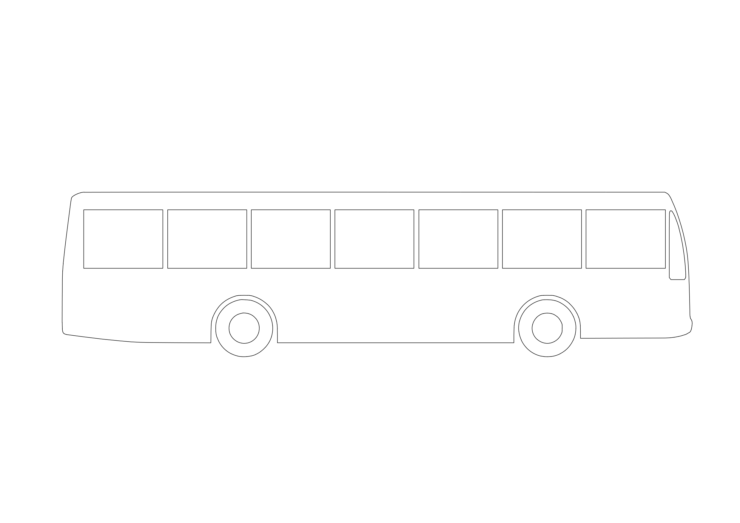 Free Bus Elevation CAD Block – DWG, DXF, PDF Format