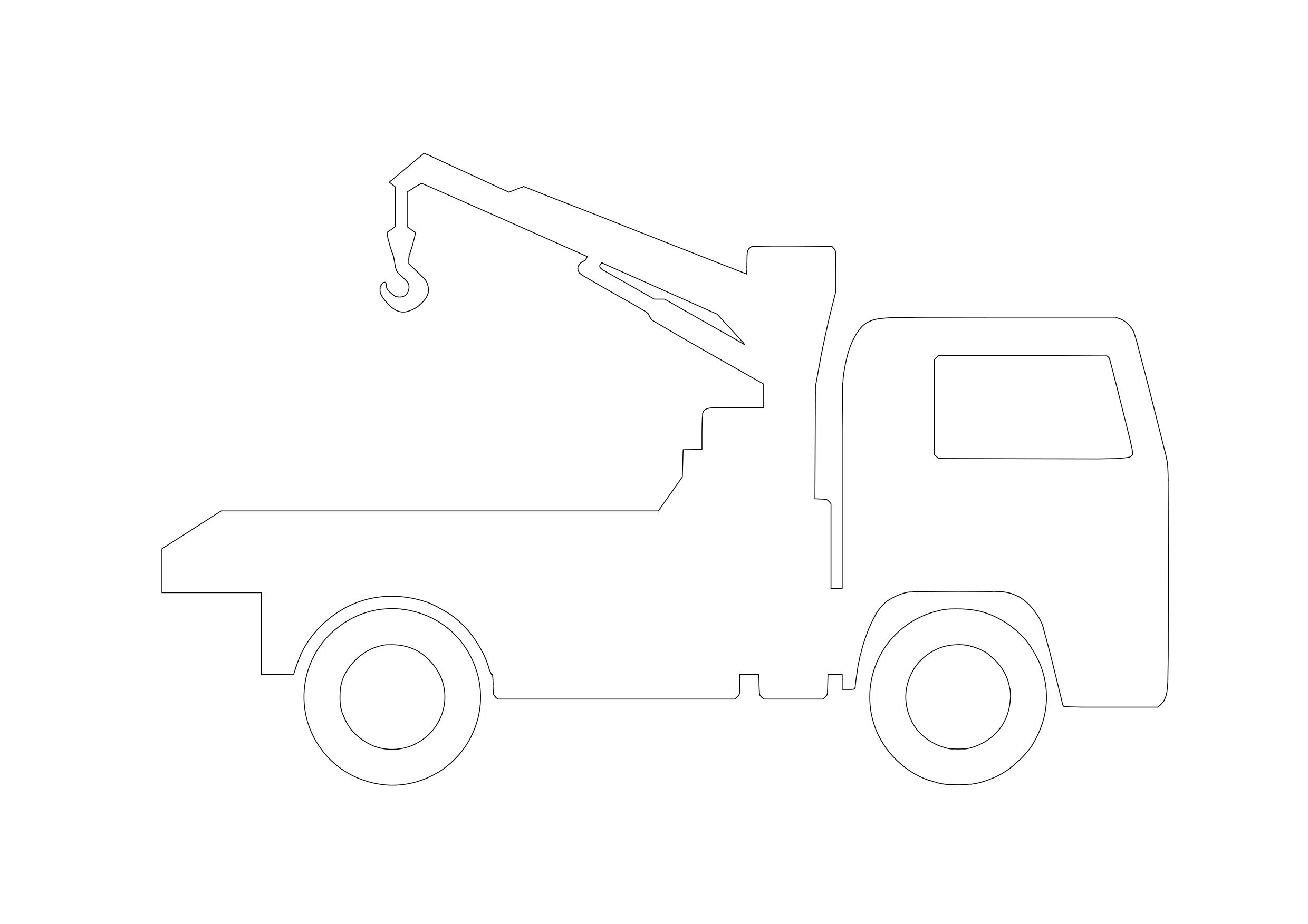 Free Construction Vehicle Elevation CAD Block – DWG, DXF, PDF Format