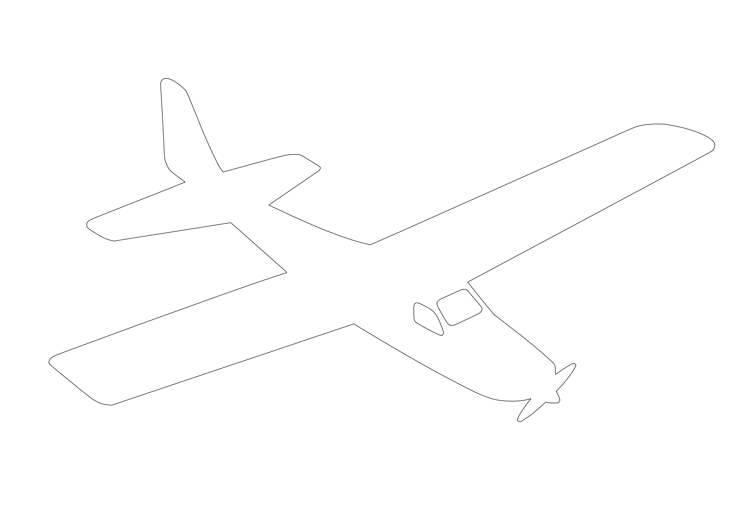 Free Airplane Elevation CAD Block – DWG, DXF, PDF Format