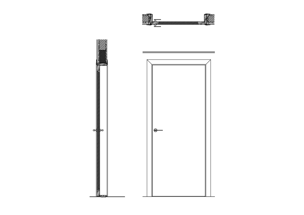 Free Single Door CAD Drawings – DWG, DXF, PDF Format