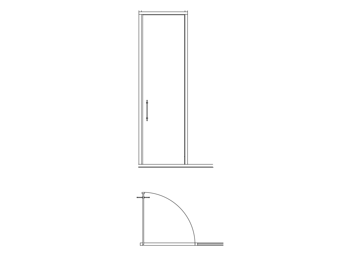 Free Single Door CAD Drawings – DWG, DXF, PDF Format