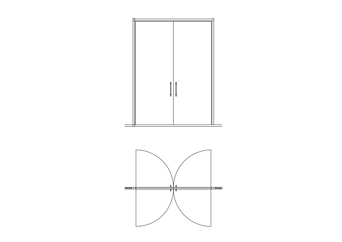Free Double Door CAD Drawings – DWG, DXF, PDF Format