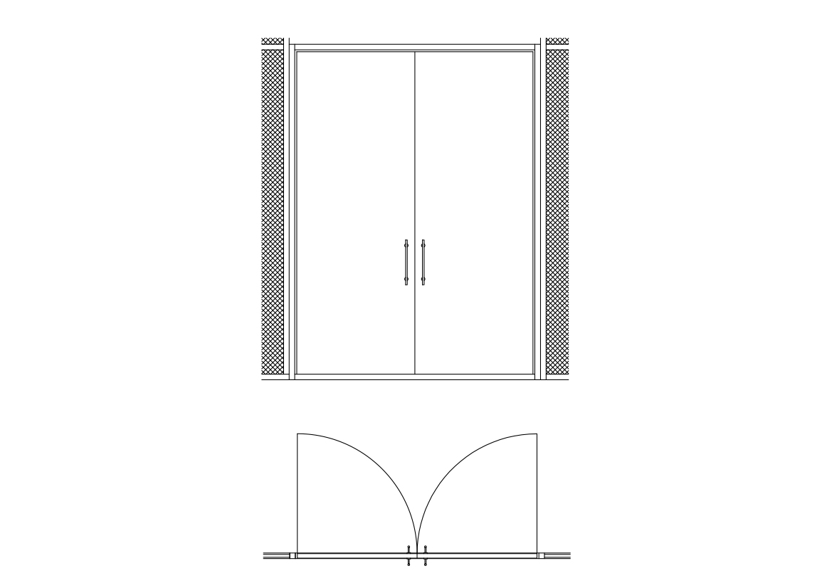 Free Double Door CAD Drawings – DWG, DXF, PDF Format
