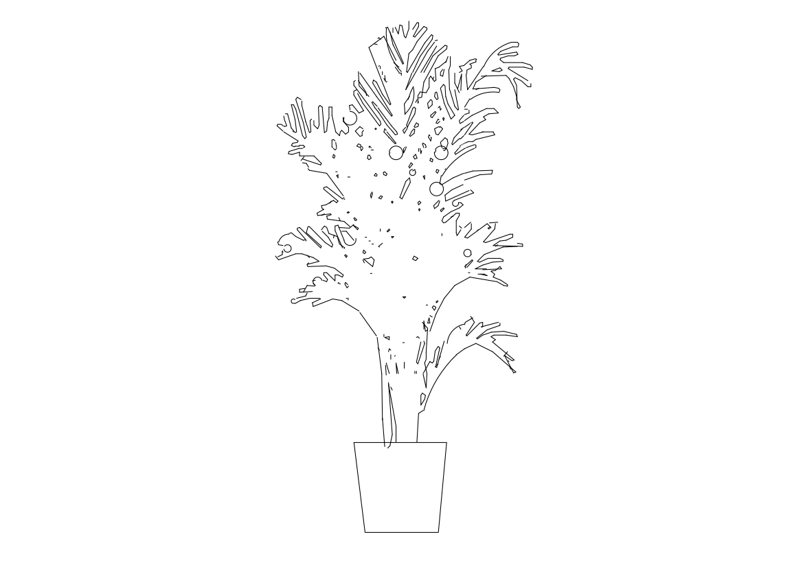 Free Plant Elevation CAD Block – DWG, DXF, PDF Format