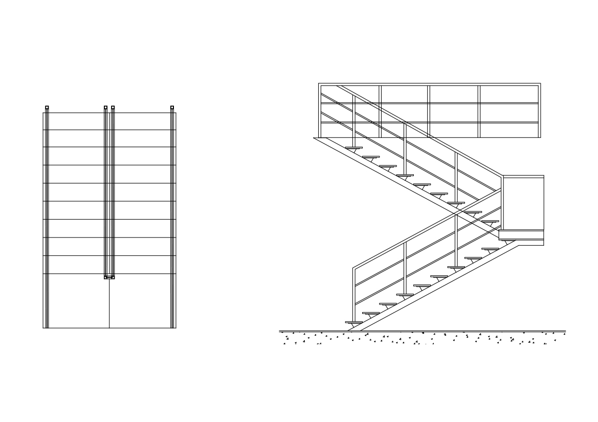 Free Staircase Drawings CAD Drawings – DWG, DXF, PDF Format