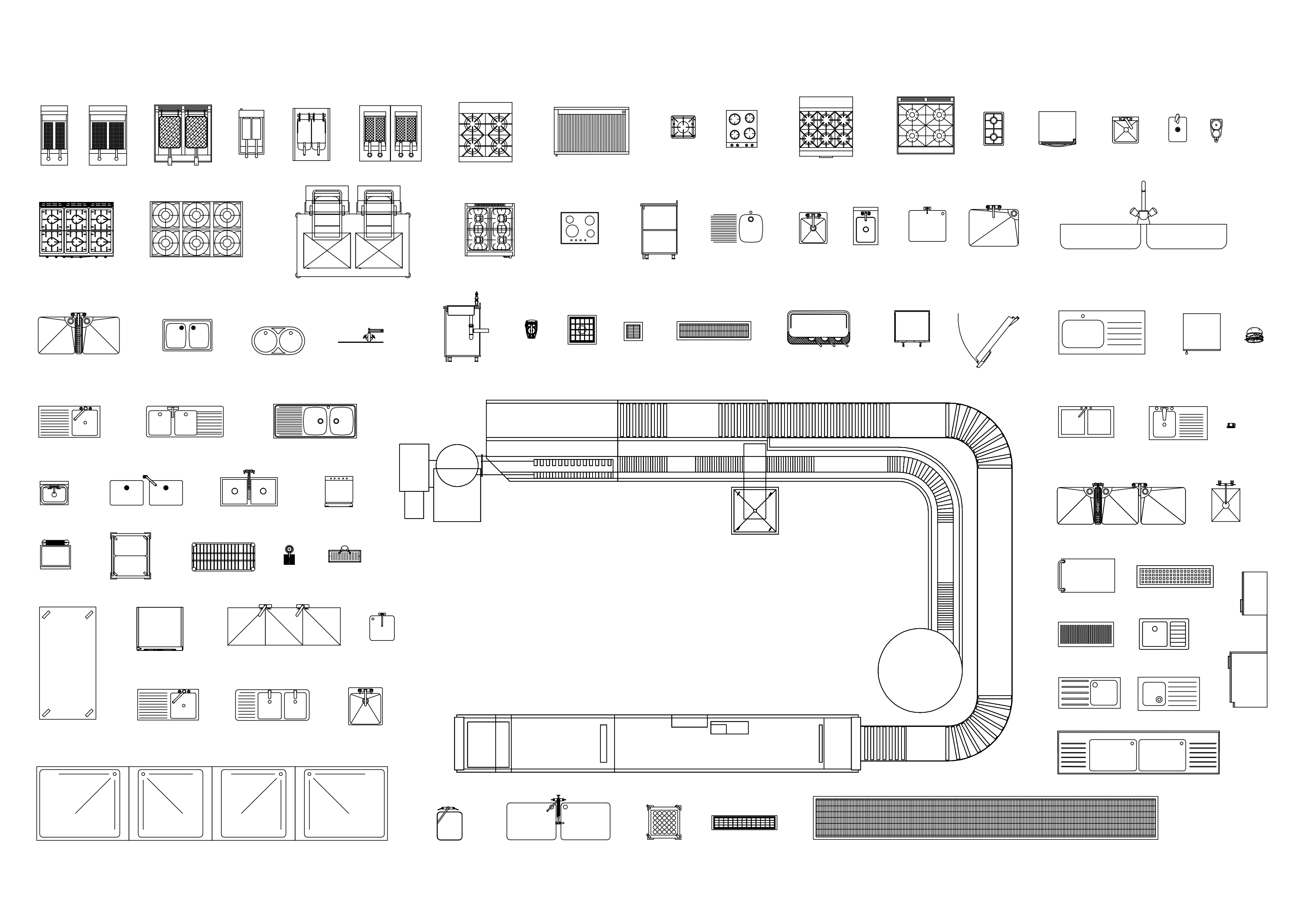 Free Kitchen CAD Blocks – DWG, DXF, PDF Format