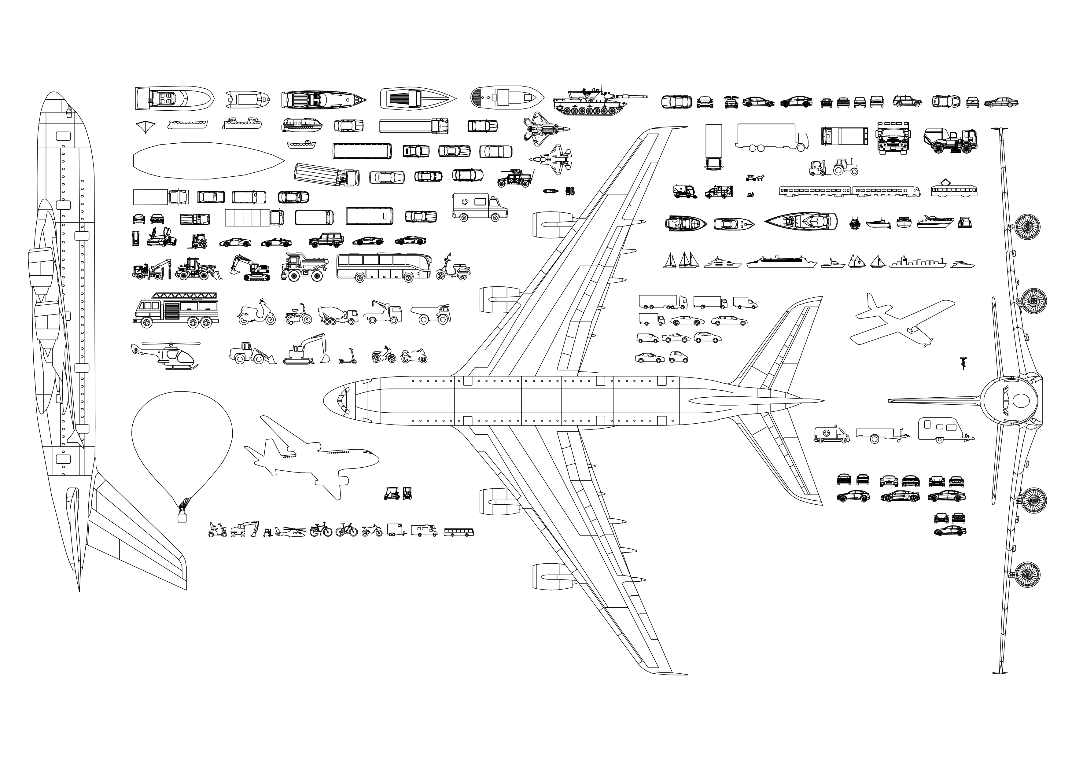 Free Transportation CAD Blocks – DWG, DXF, PDF Format
