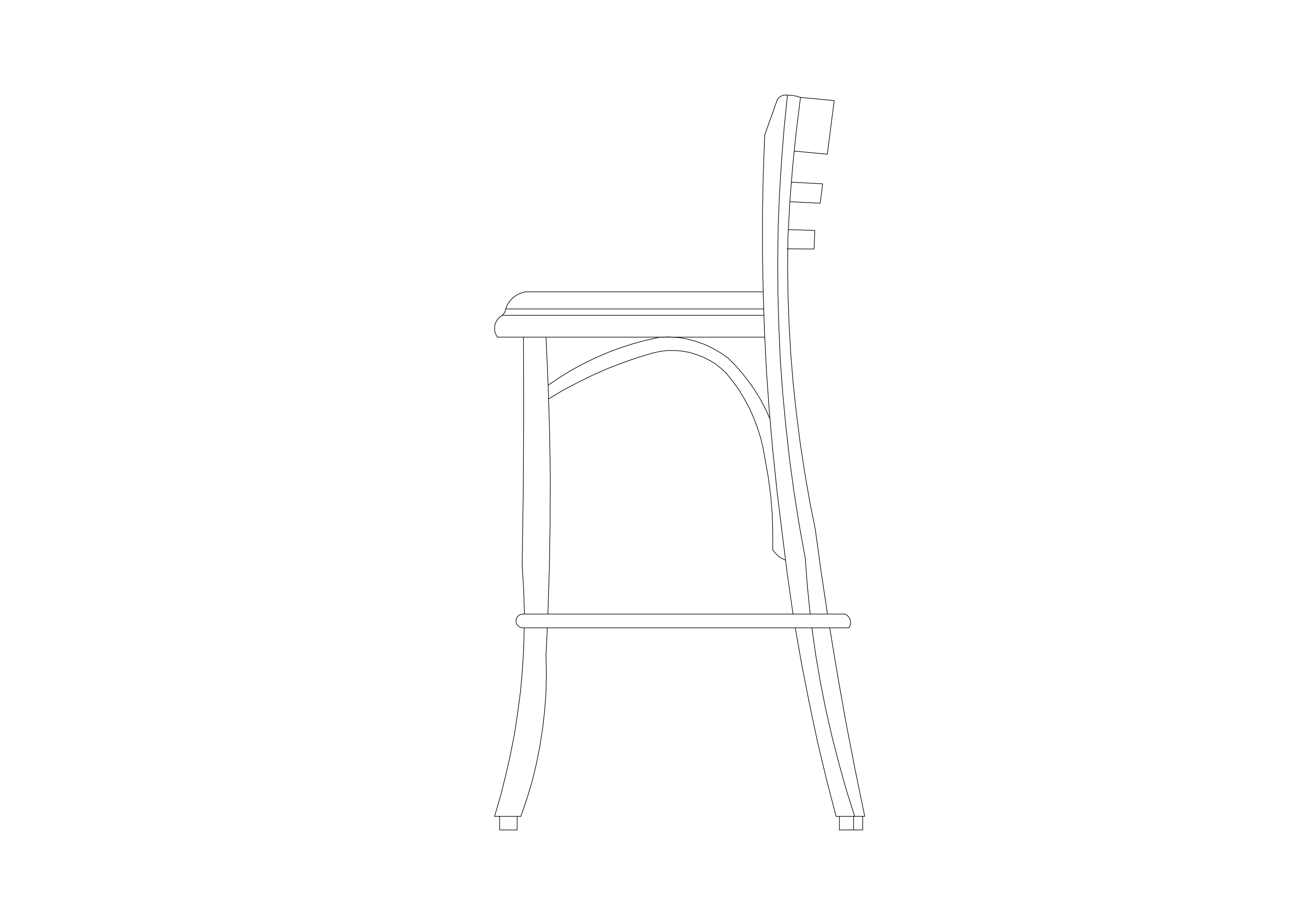 Free Stool elevation CAD Block – DWG, DXF, PDF Format