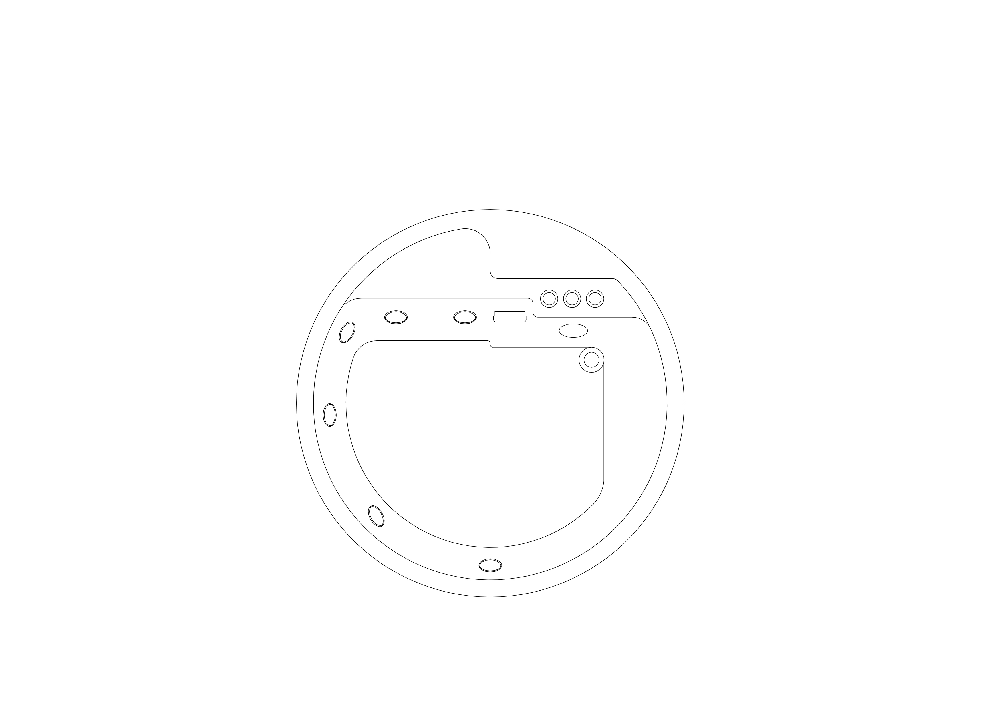Free Bathtub Top View CAD Block – DWG, DXF, PDF Format