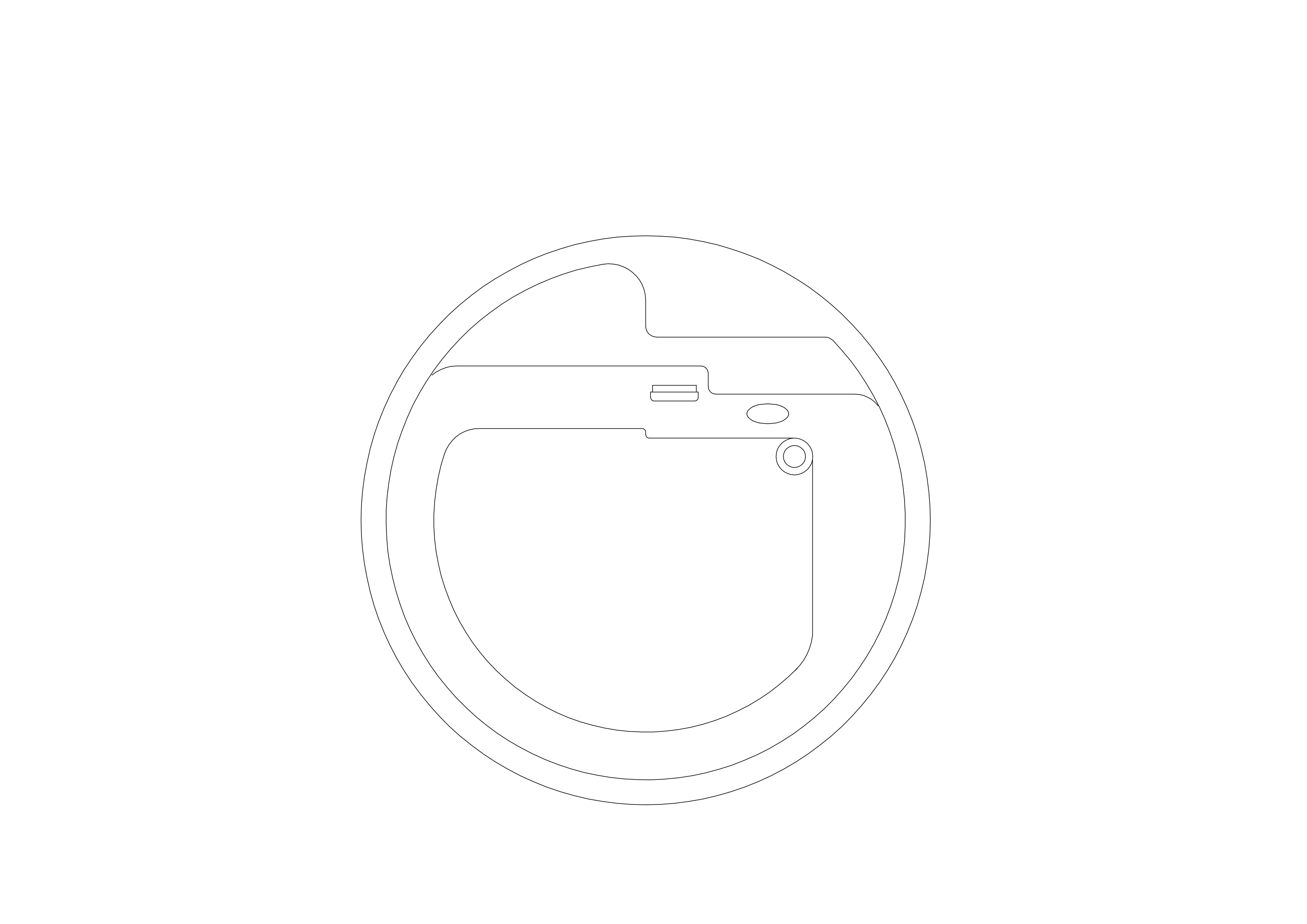 Free Bathtub Top View CAD Block – DWG, DXF, PDF Format