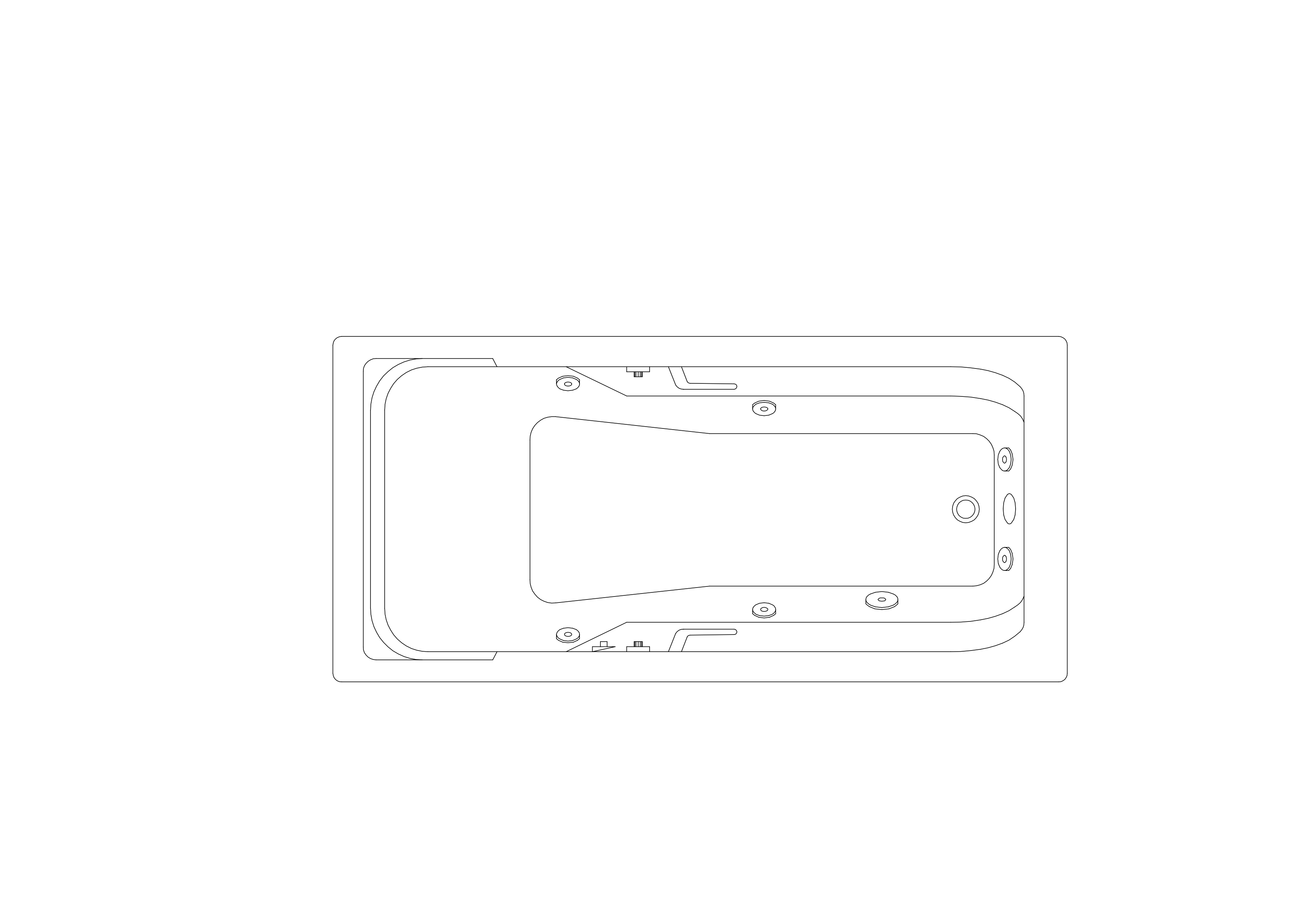 Free Bathtub Top View CAD Block – DWG, DXF, PDF Format