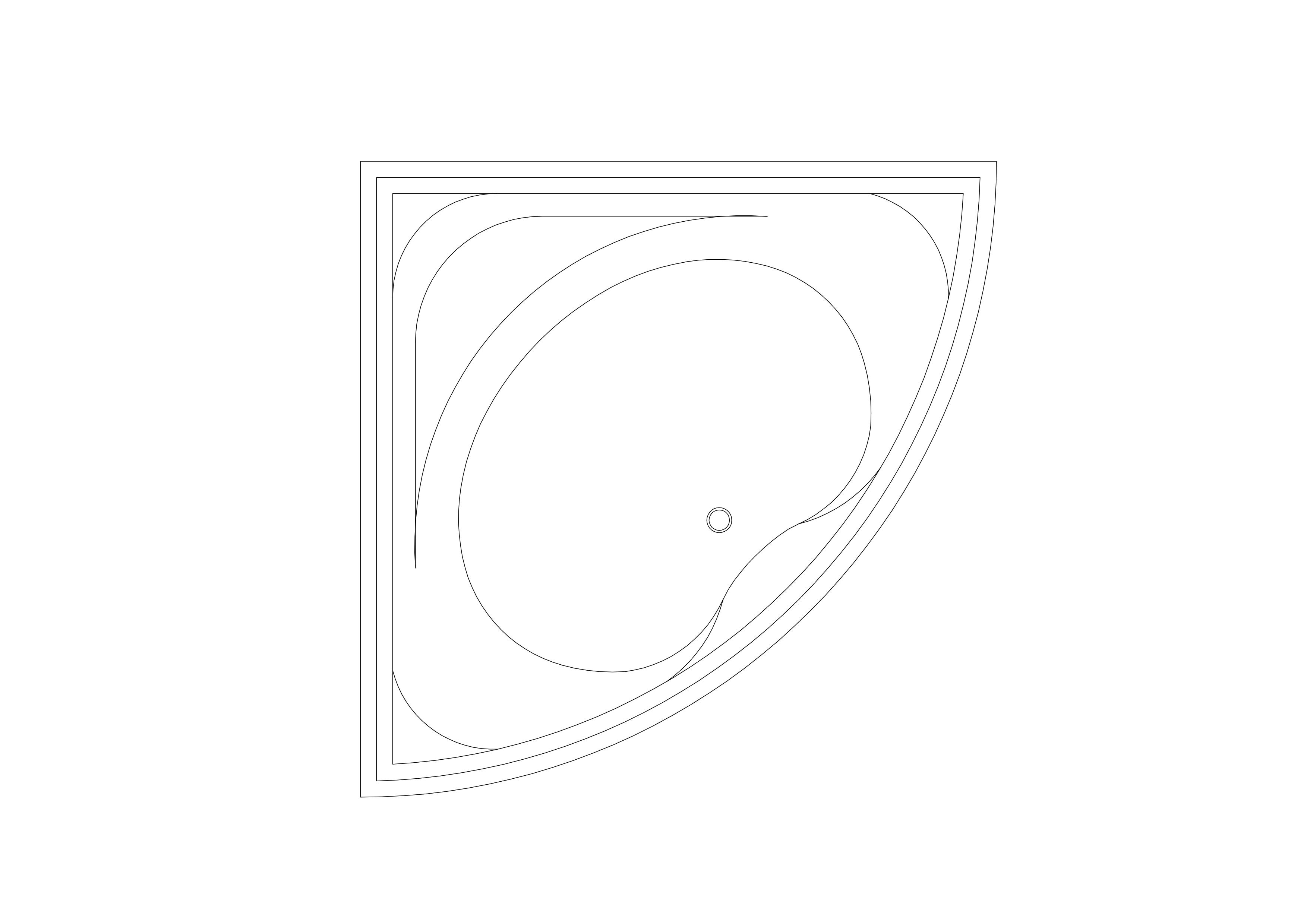 Free Bathtub Top View CAD Block – DWG, DXF, PDF Format