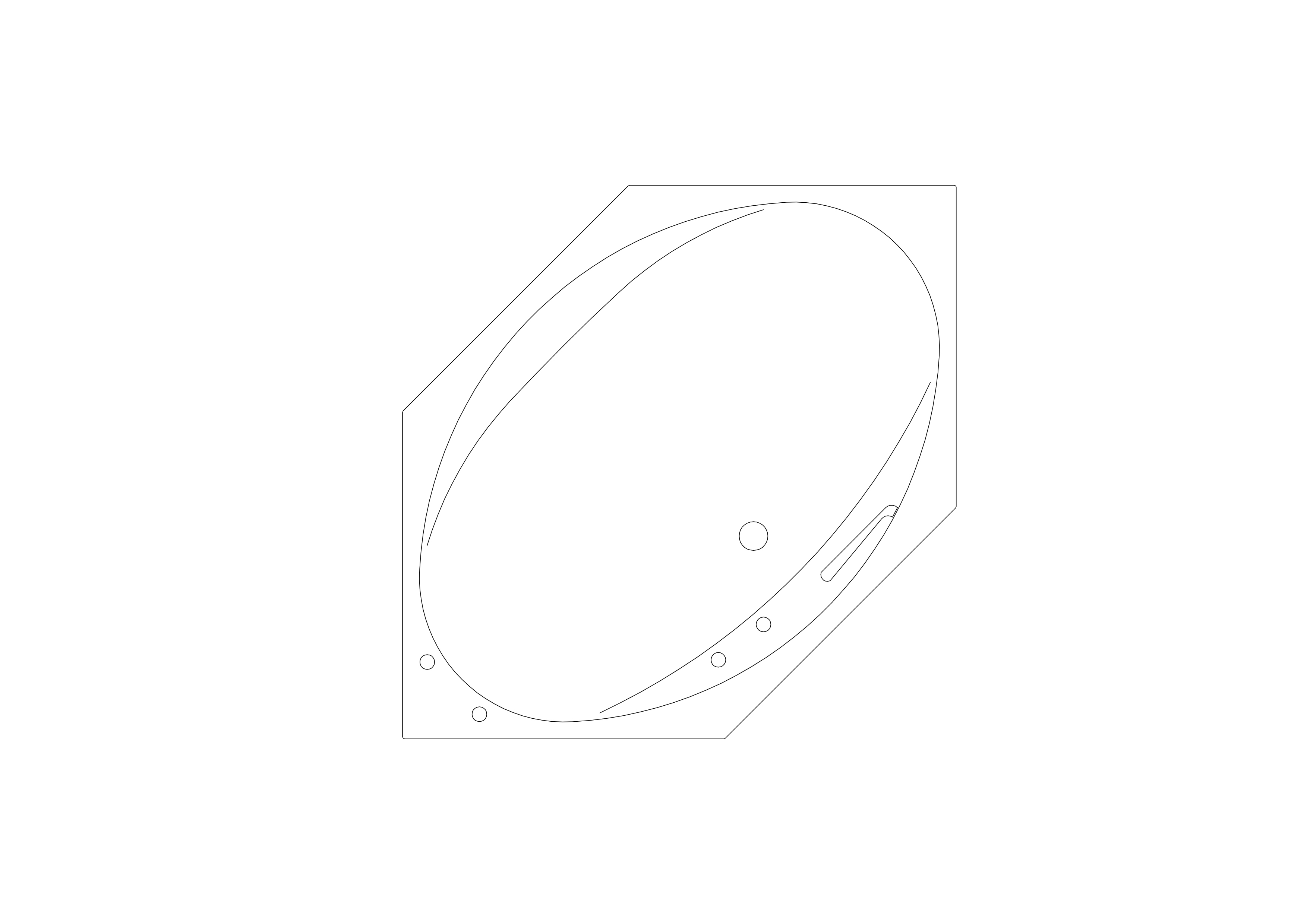 Free Bathtub Top View CAD Block – DWG, DXF, PDF Format