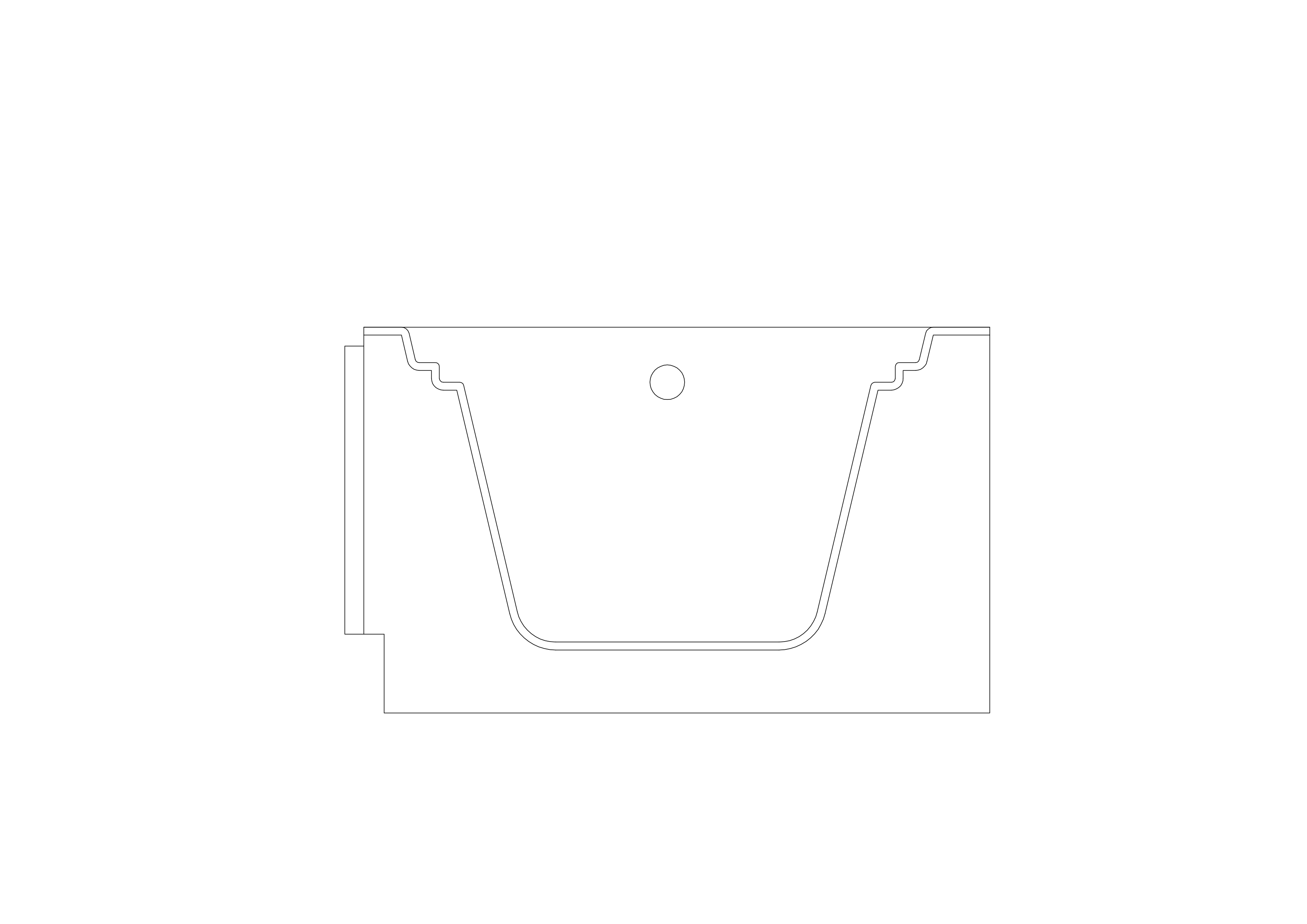 Free Bathtub Elevation CAD Block – DWG, DXF, PDF Format
