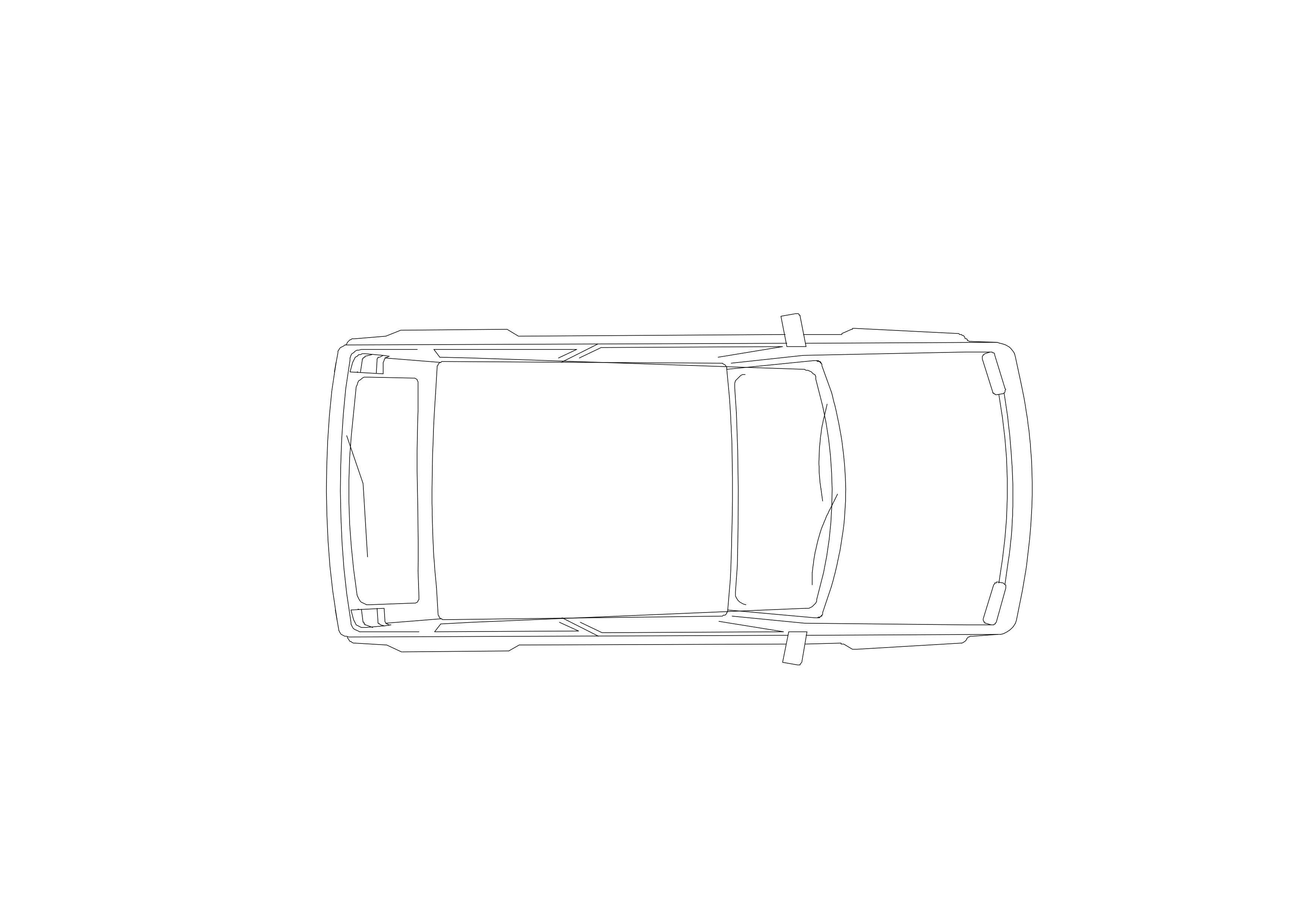 Free Car Top View CAD Block – DWG, DXF, PDF Format