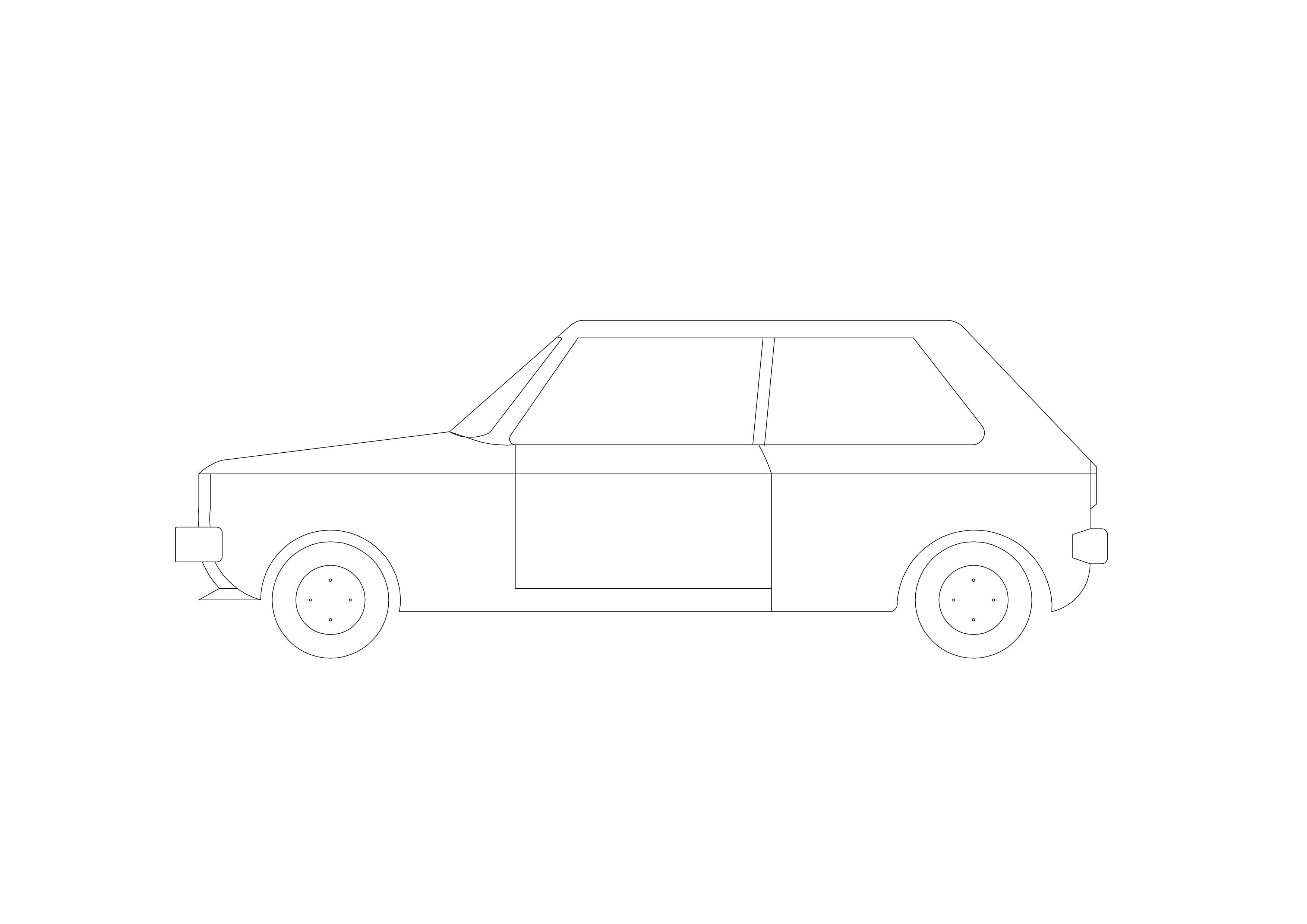 Free Car Elevation CAD Block – DWG, DXF, PDF Format