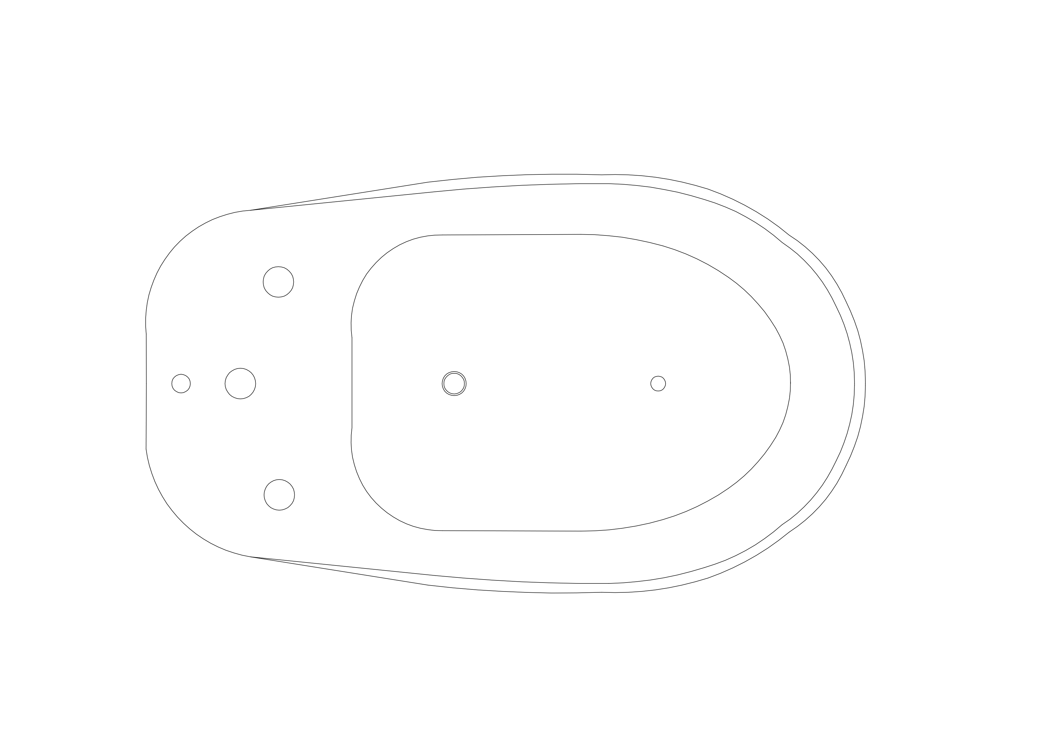 Free Bidet Top View CAD Block – DWG, DXF, PDF Format
