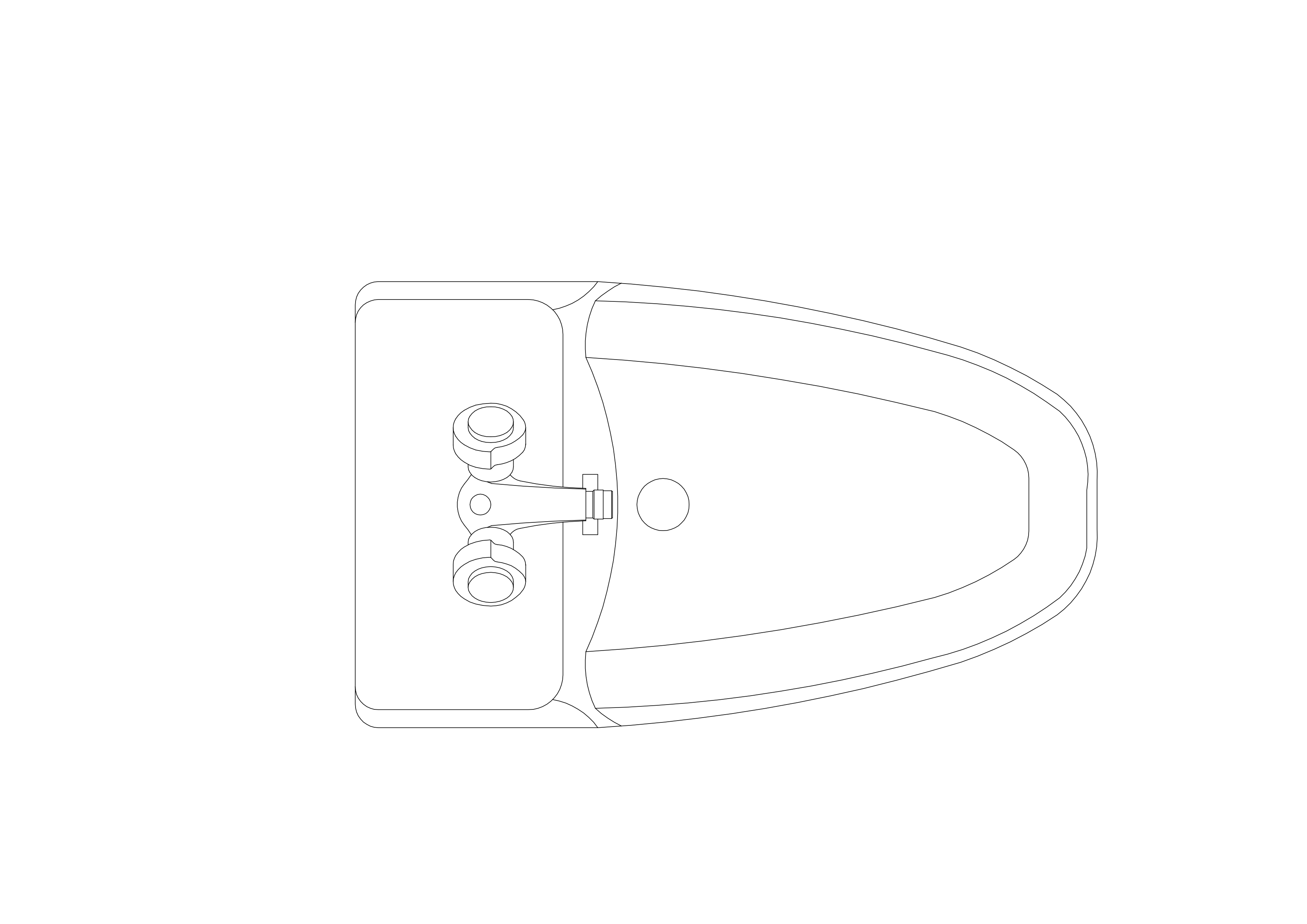 Free Bidet Top View CAD Block – DWG, DXF, PDF Format
