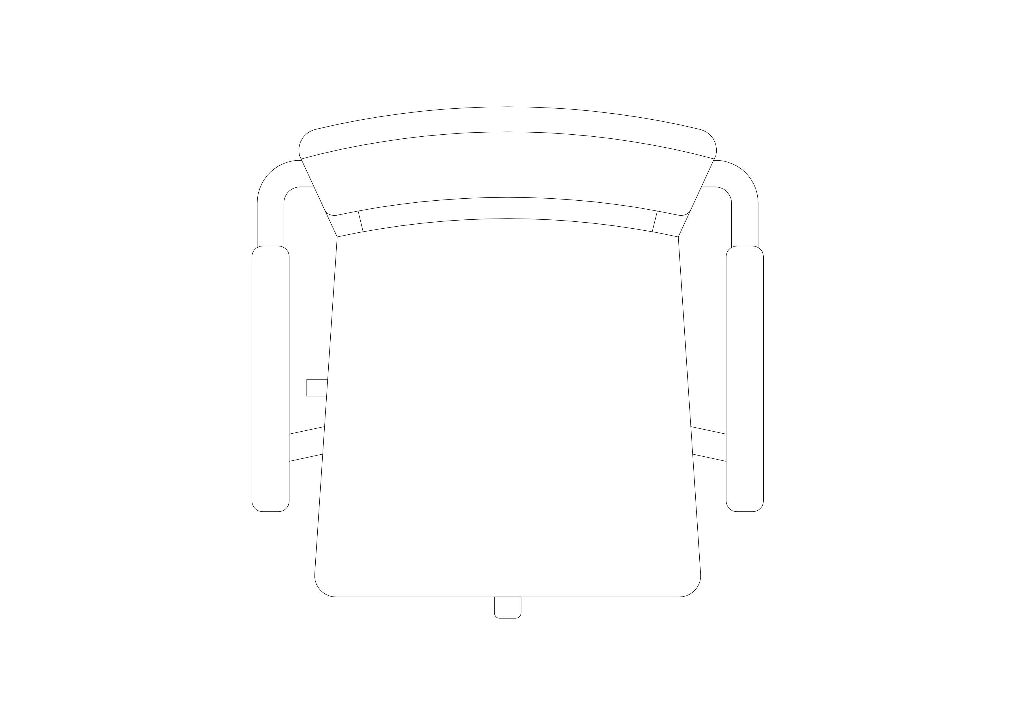 Free Chair top view CAD Block – DWG, DXF, PDF Format