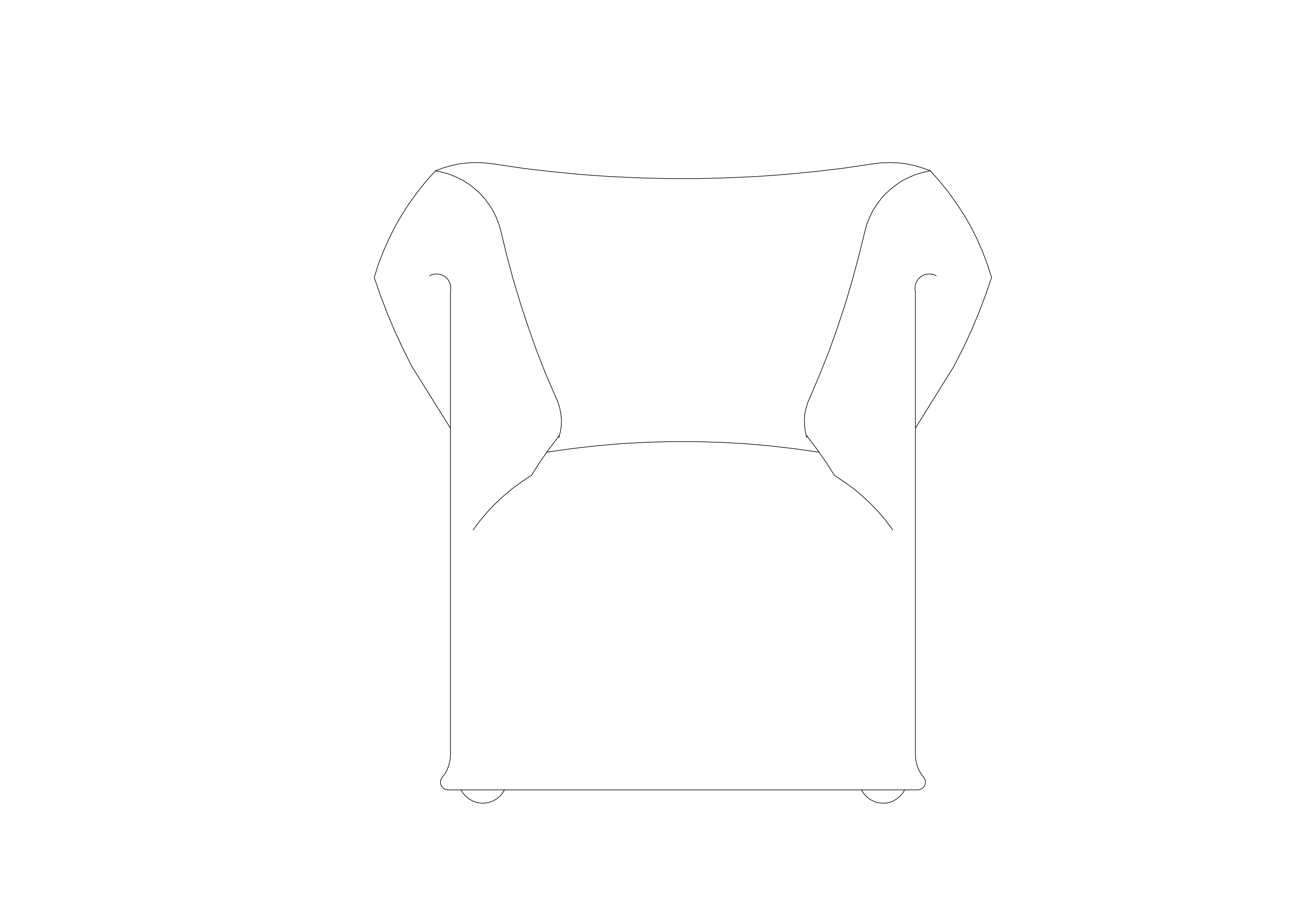 Free Chair Elevation CAD Block – DWG, DXF, PDF Format