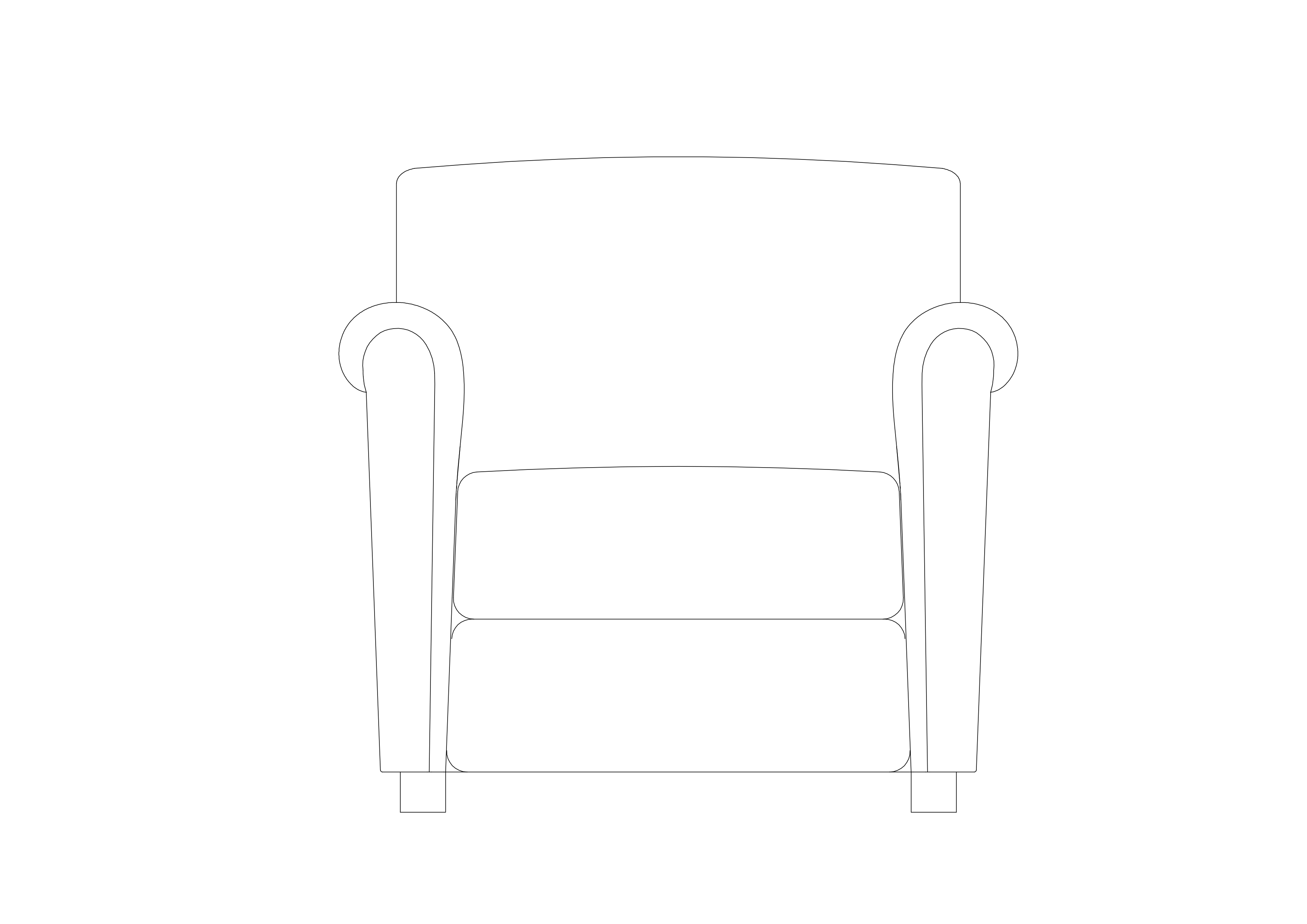 Free Chair Elevation CAD Block – DWG, DXF, PDF Format