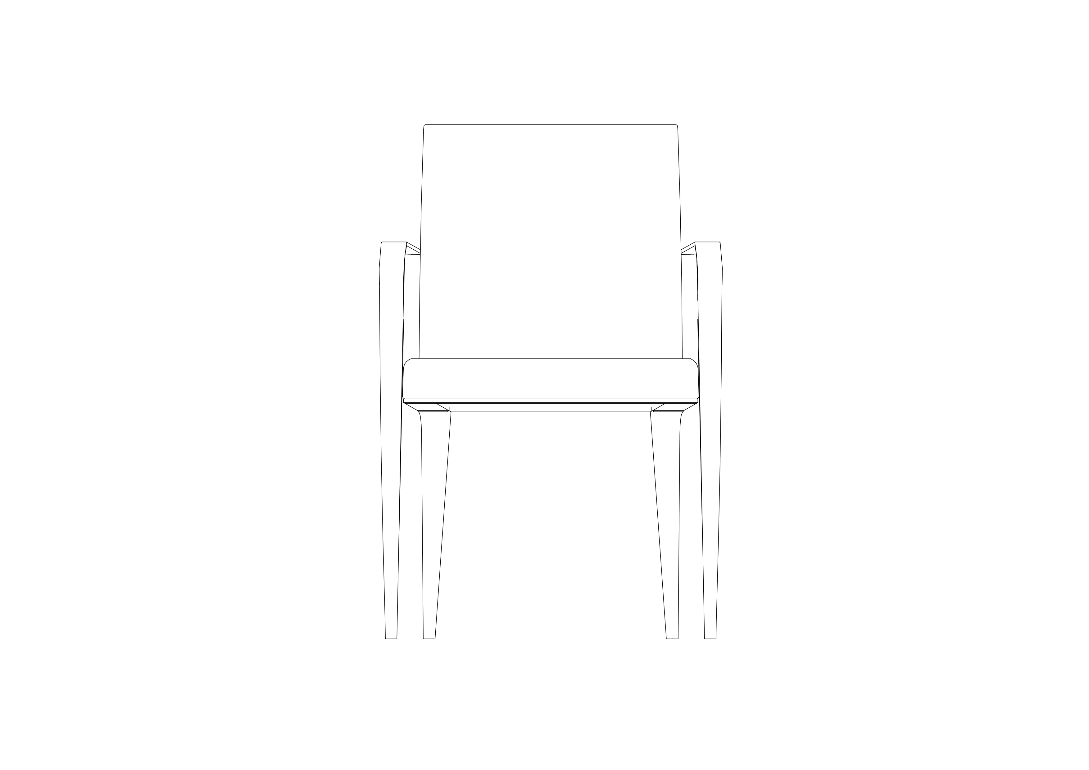 Free Chair Elevation CAD Block – DWG, DXF, PDF Format