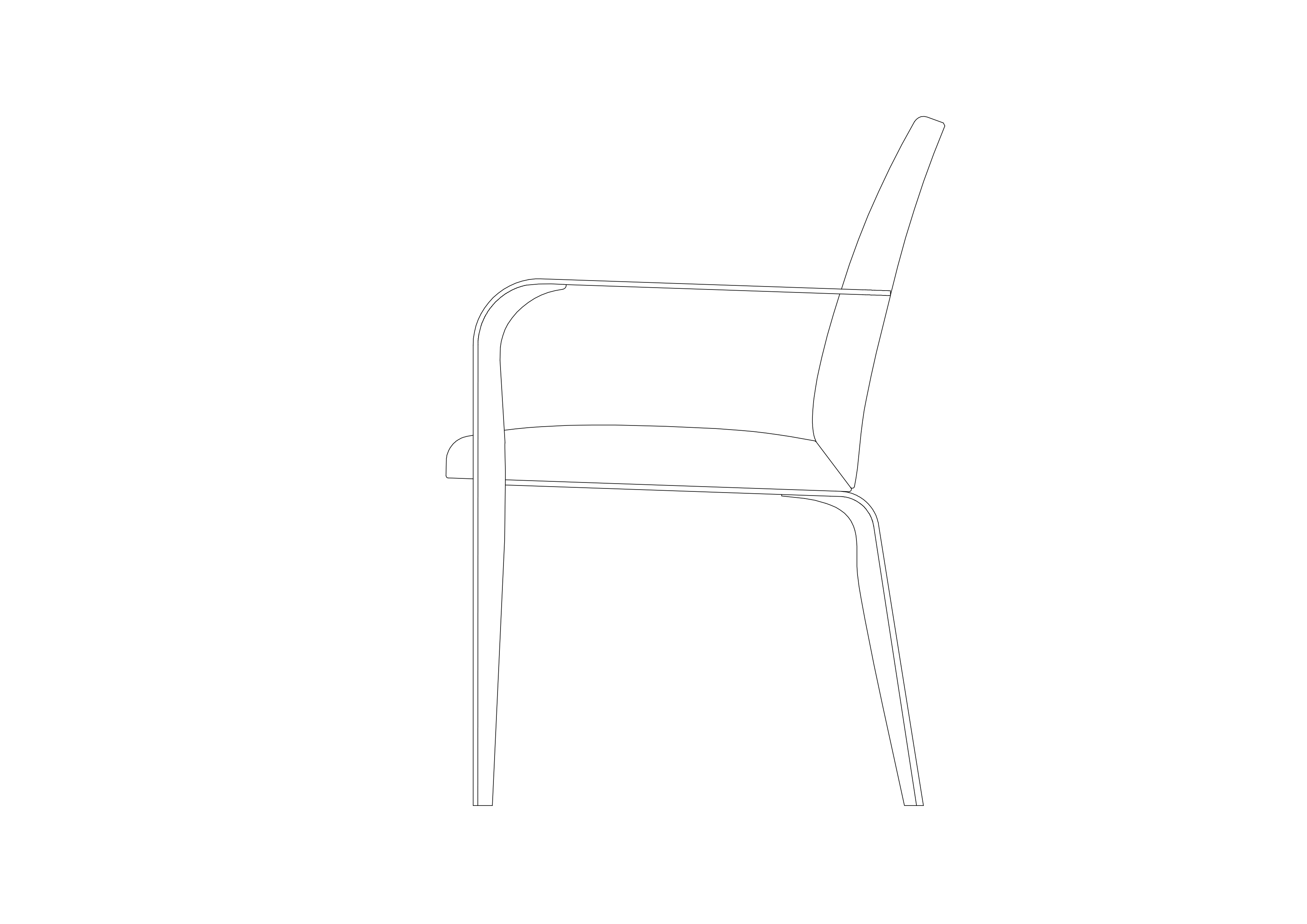 Free Chair Elevation CAD Block – DWG, DXF, PDF Format