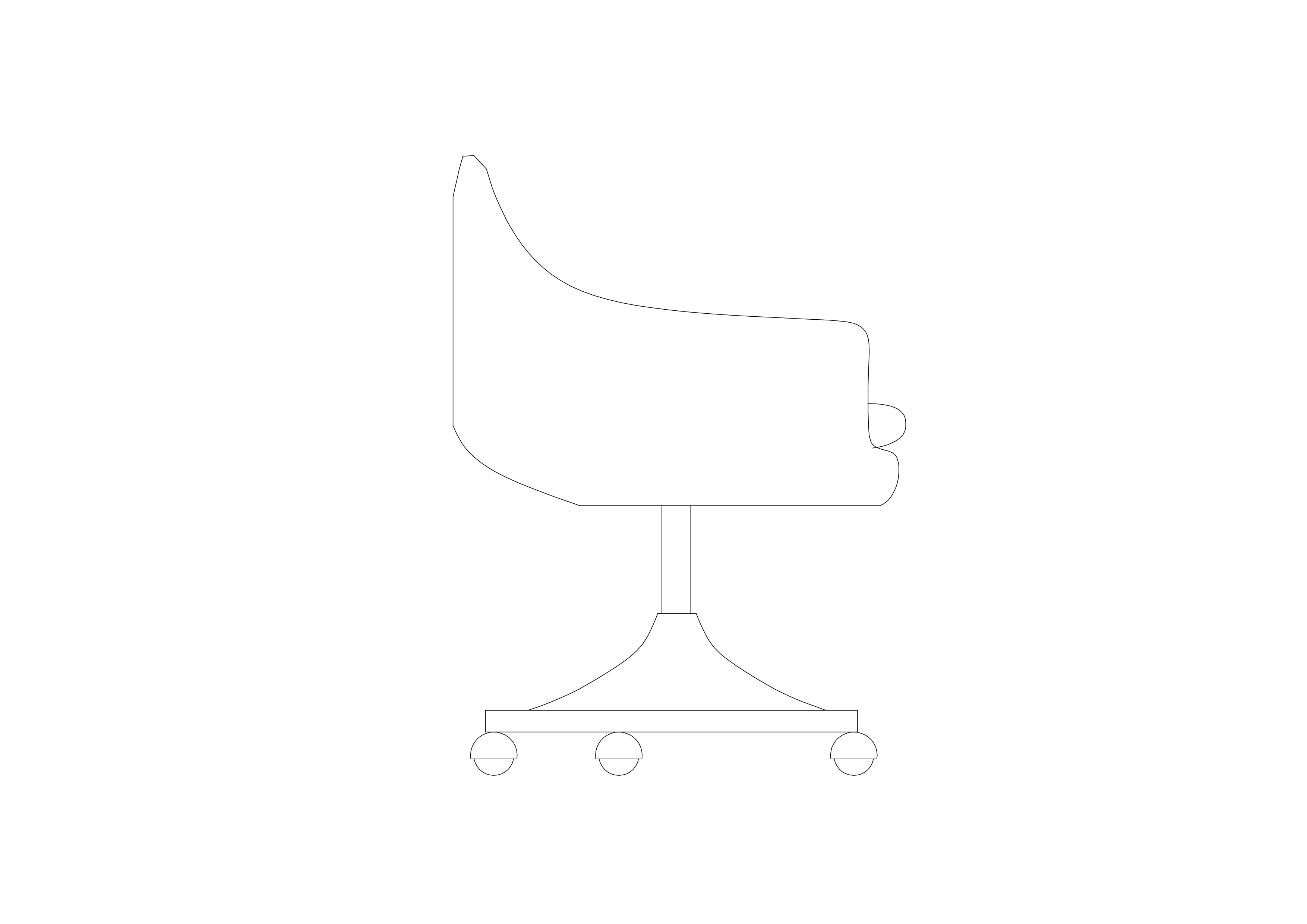 Free Chair Elevation CAD Block – DWG, DXF, PDF Format