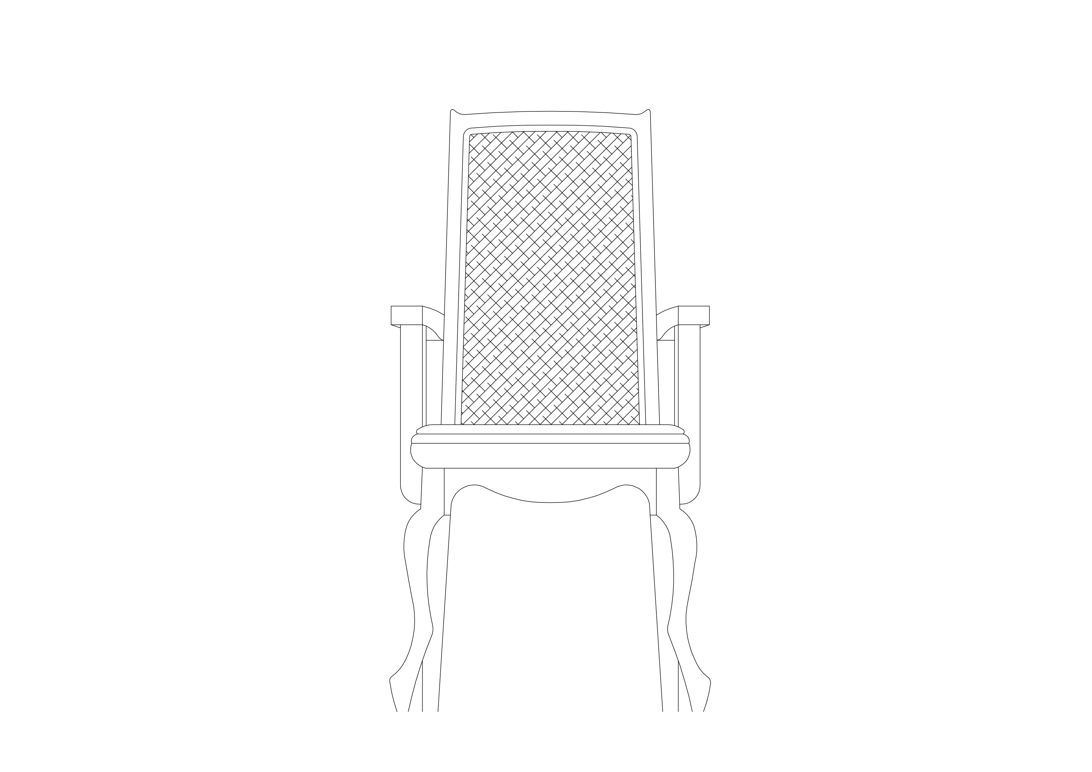 Free Chair Elevation CAD Block – DWG, DXF, PDF Format
