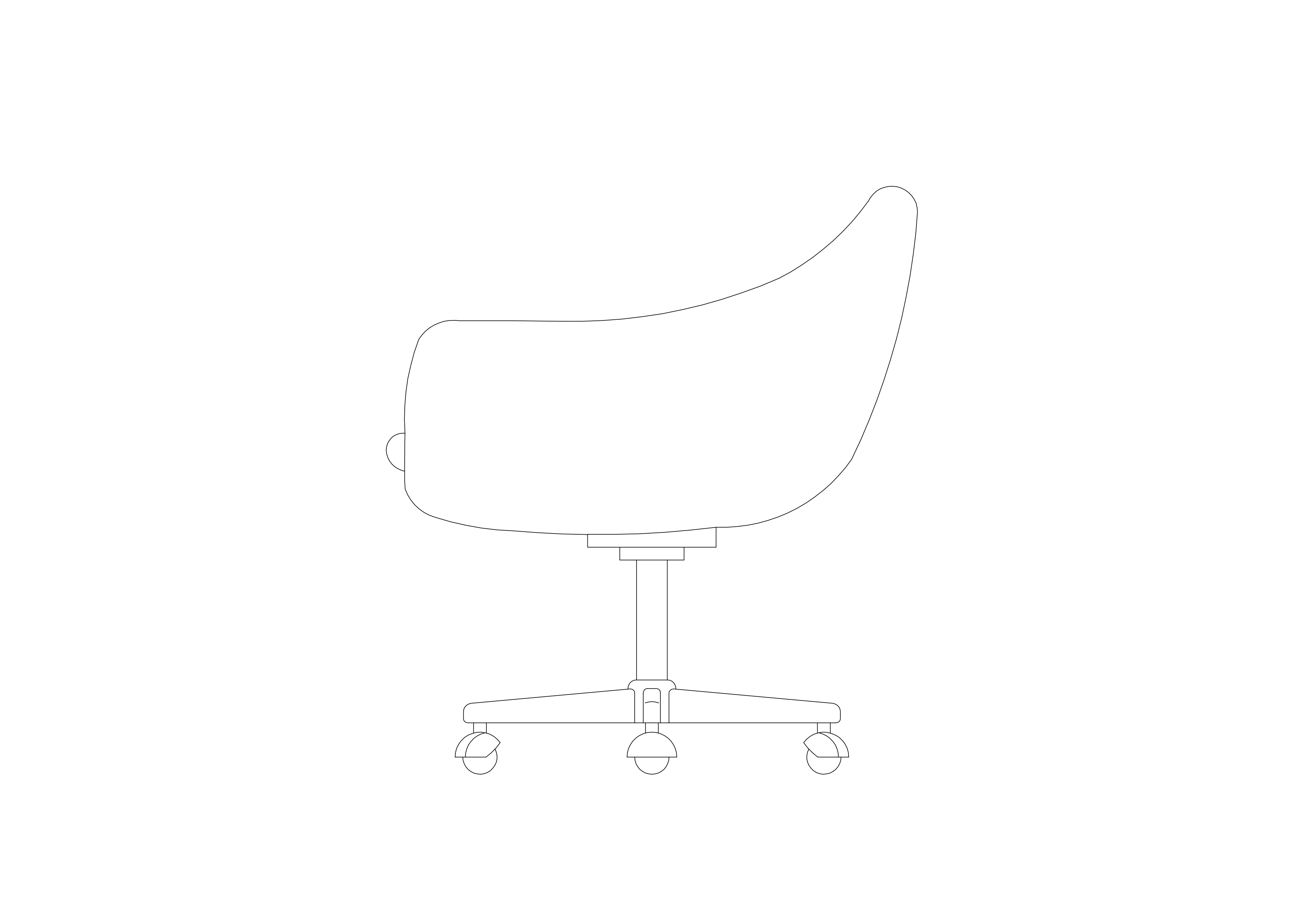 Free Chair Elevation CAD Block – DWG, DXF, PDF Format