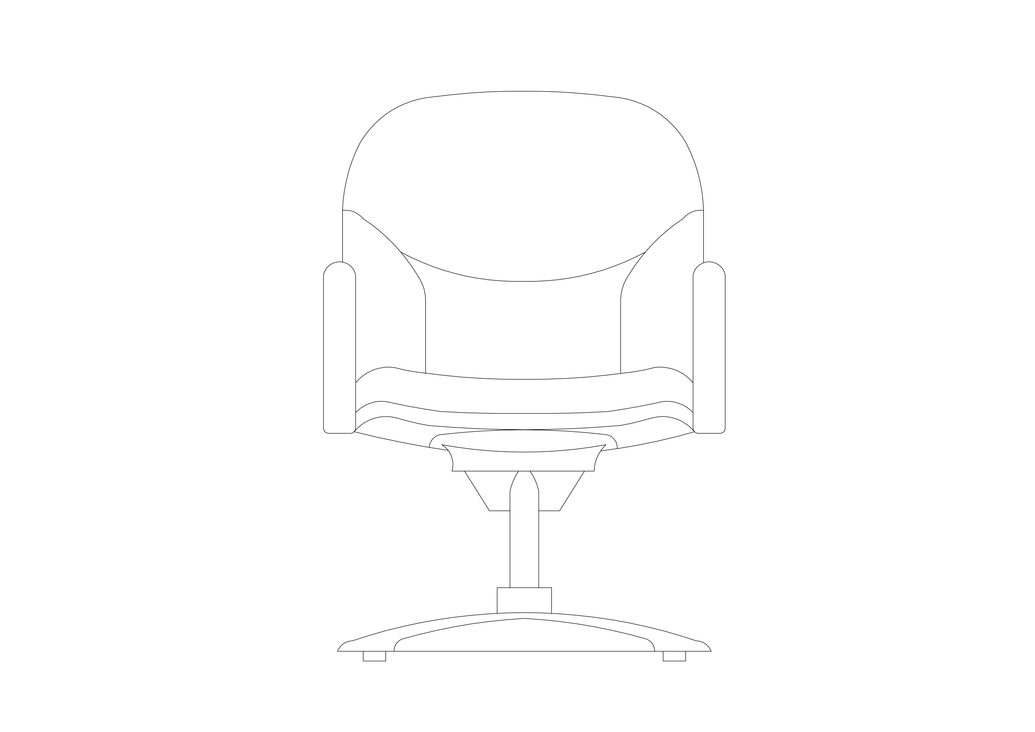 Free Chair Elevation CAD Block – DWG, DXF, PDF Format