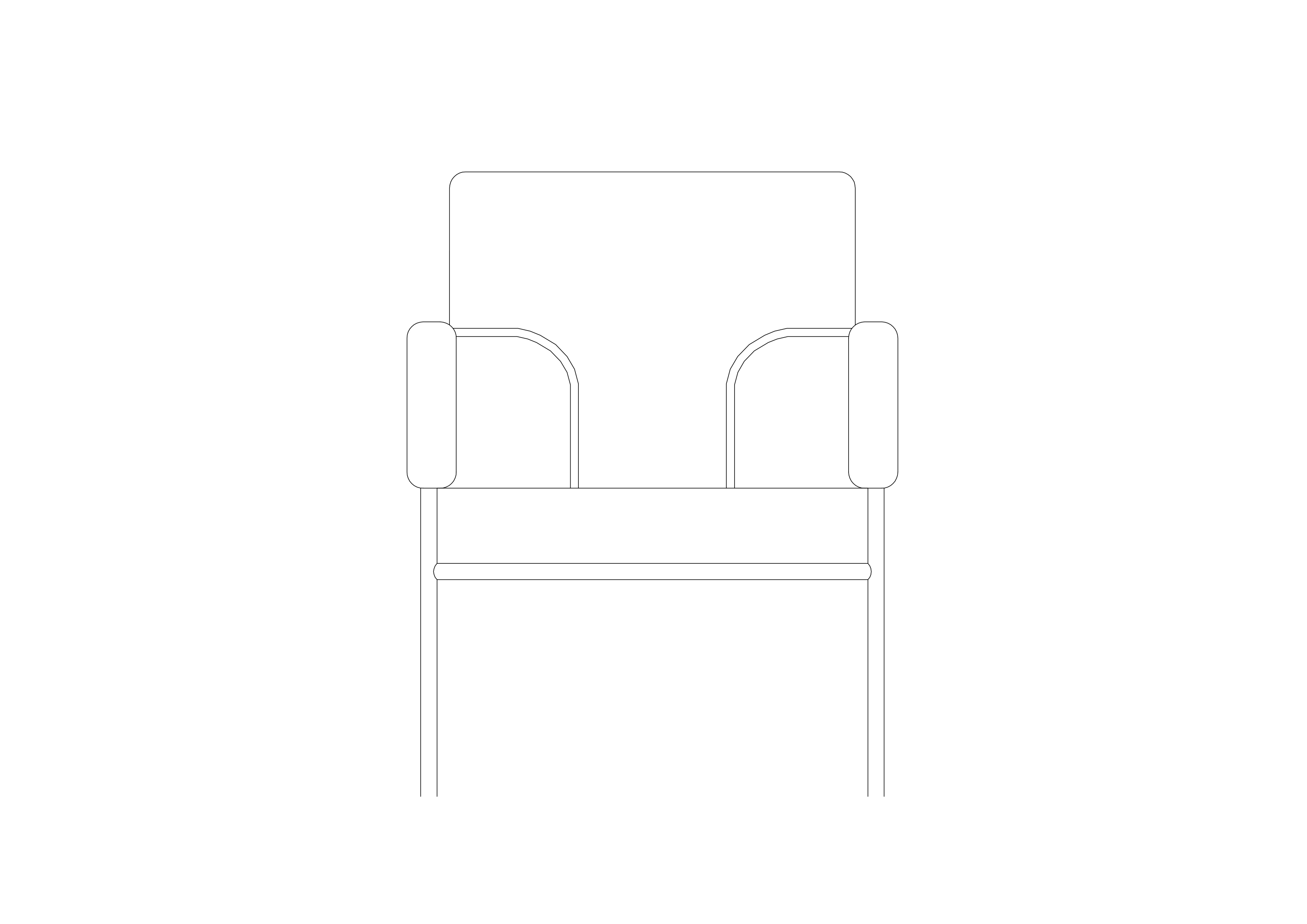 Free Chair Elevation CAD Block – DWG, DXF, PDF Format