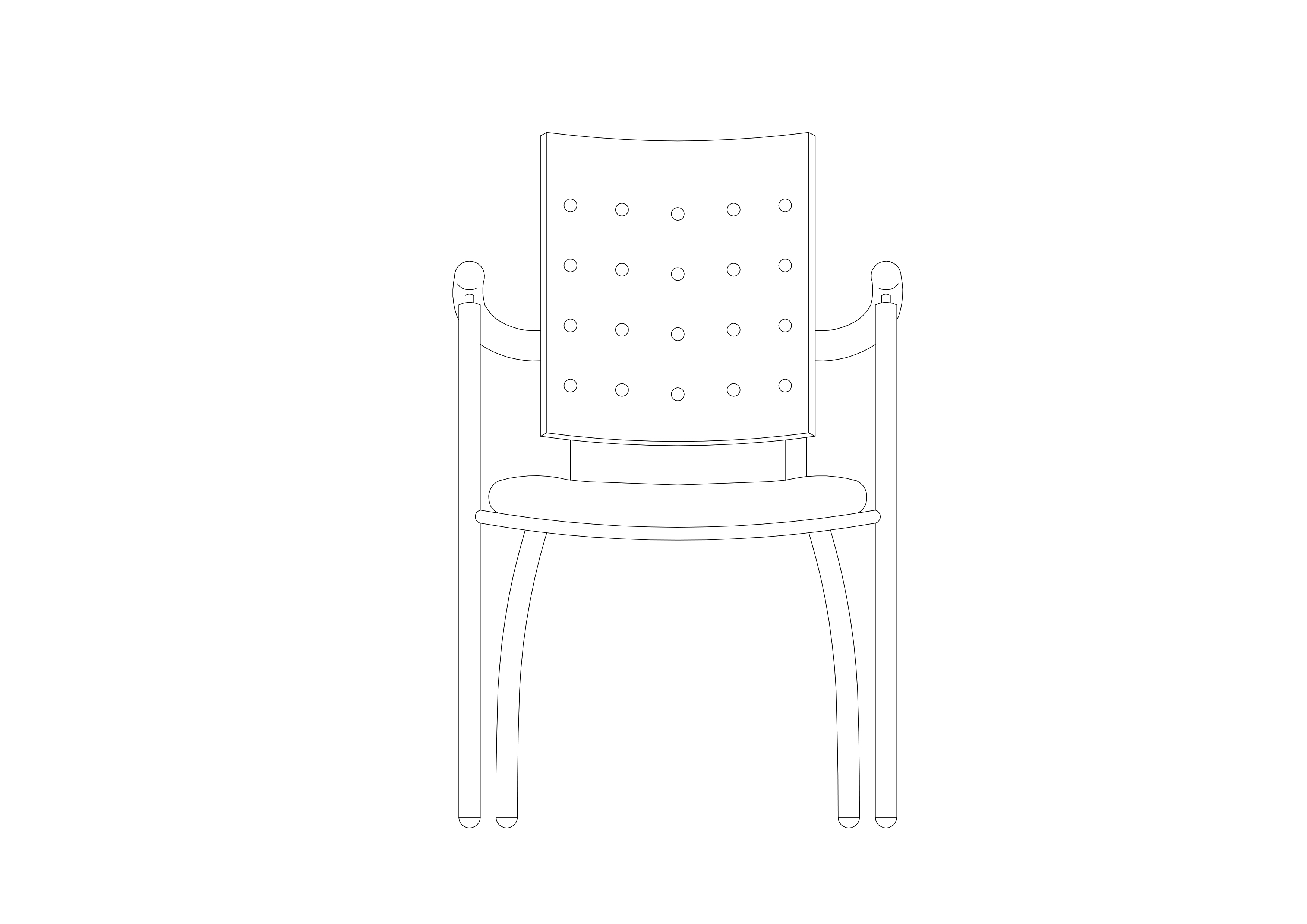 Free Chair Elevation CAD Block – DWG, DXF, PDF Format
