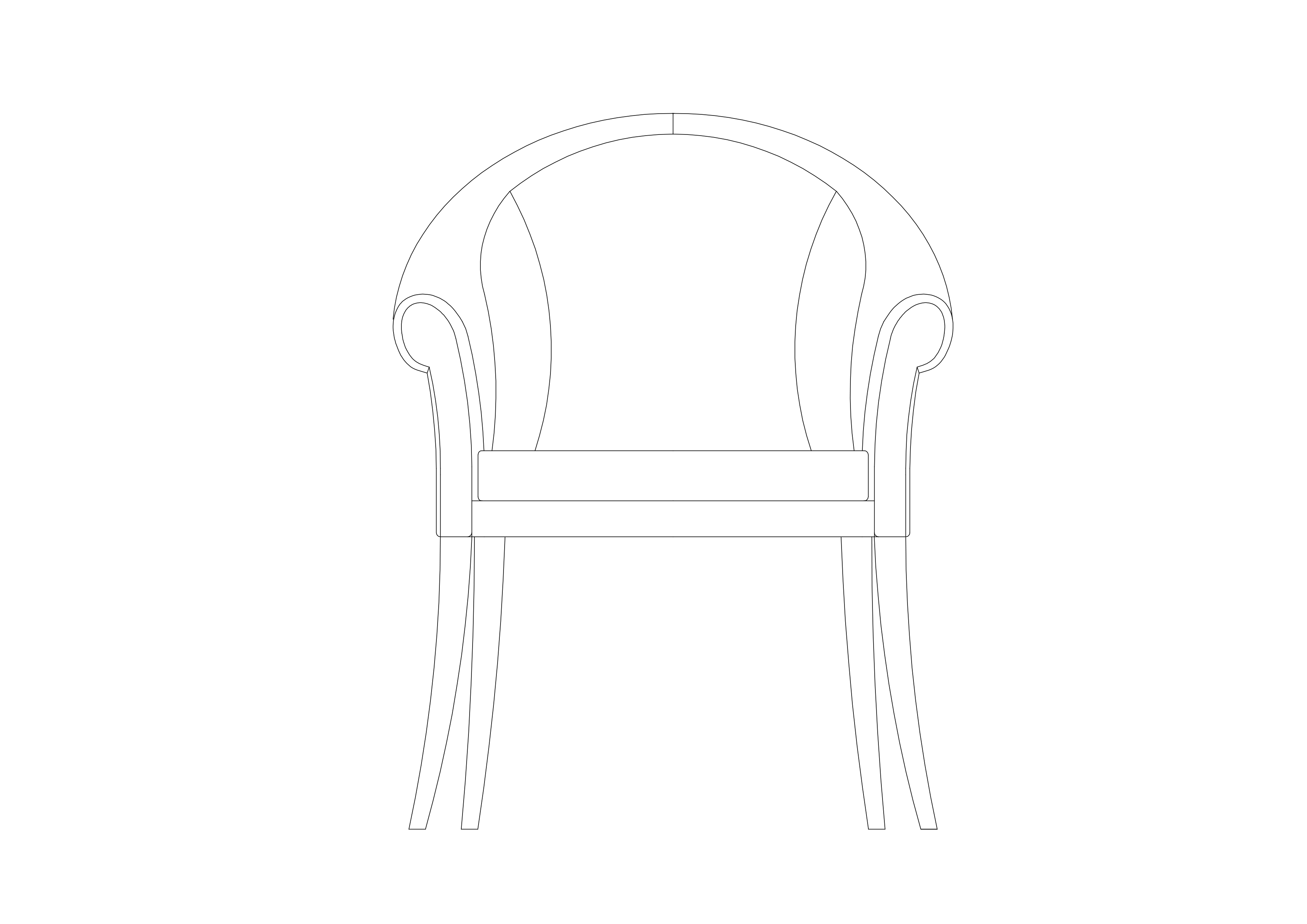 Free Chair Elevation CAD Block – DWG, DXF, PDF Format
