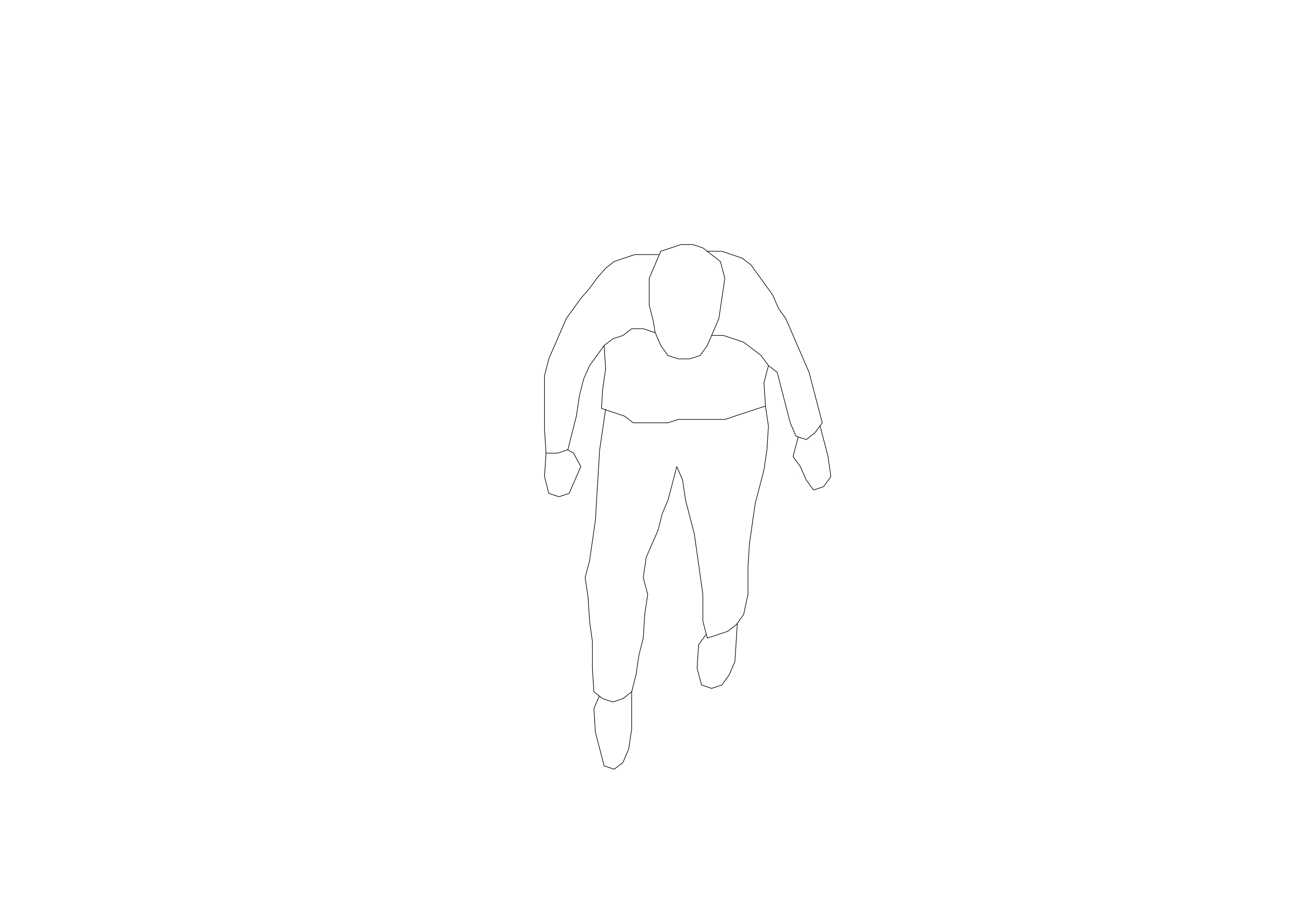 Free Person Sitting Top View CAD Block – DWG, DXF, PDF Format