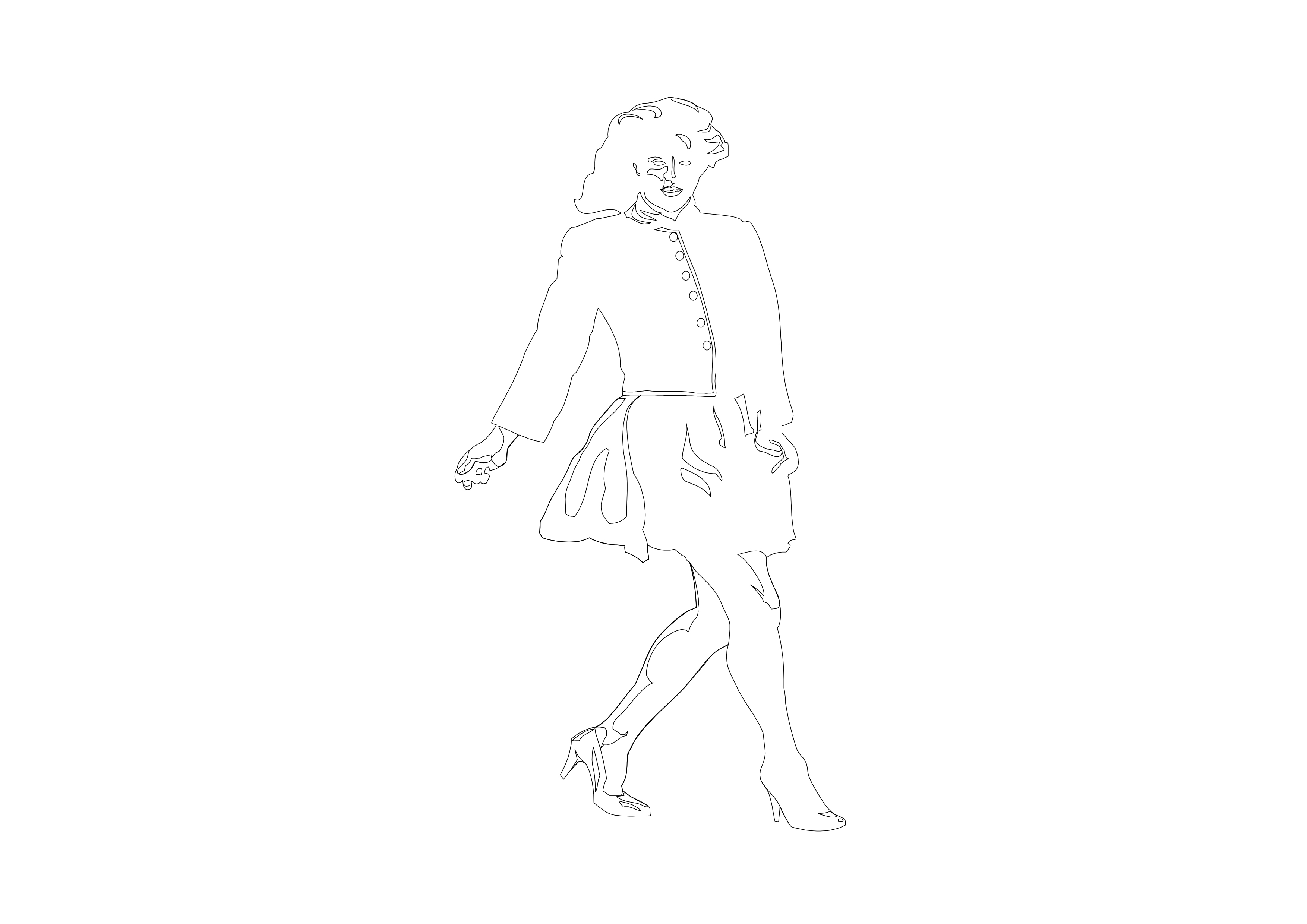 Free Person Standing Elevation CAD Block – DWG, DXF, PDF Format