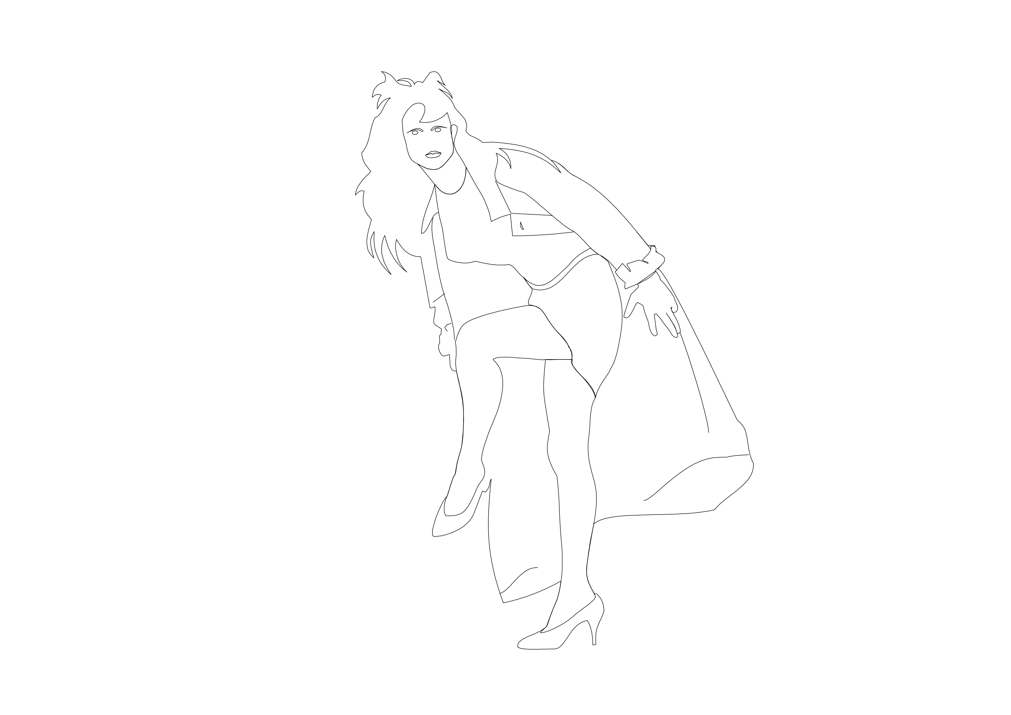 Free Person Standing Elevation CAD Block – DWG, DXF, PDF Format