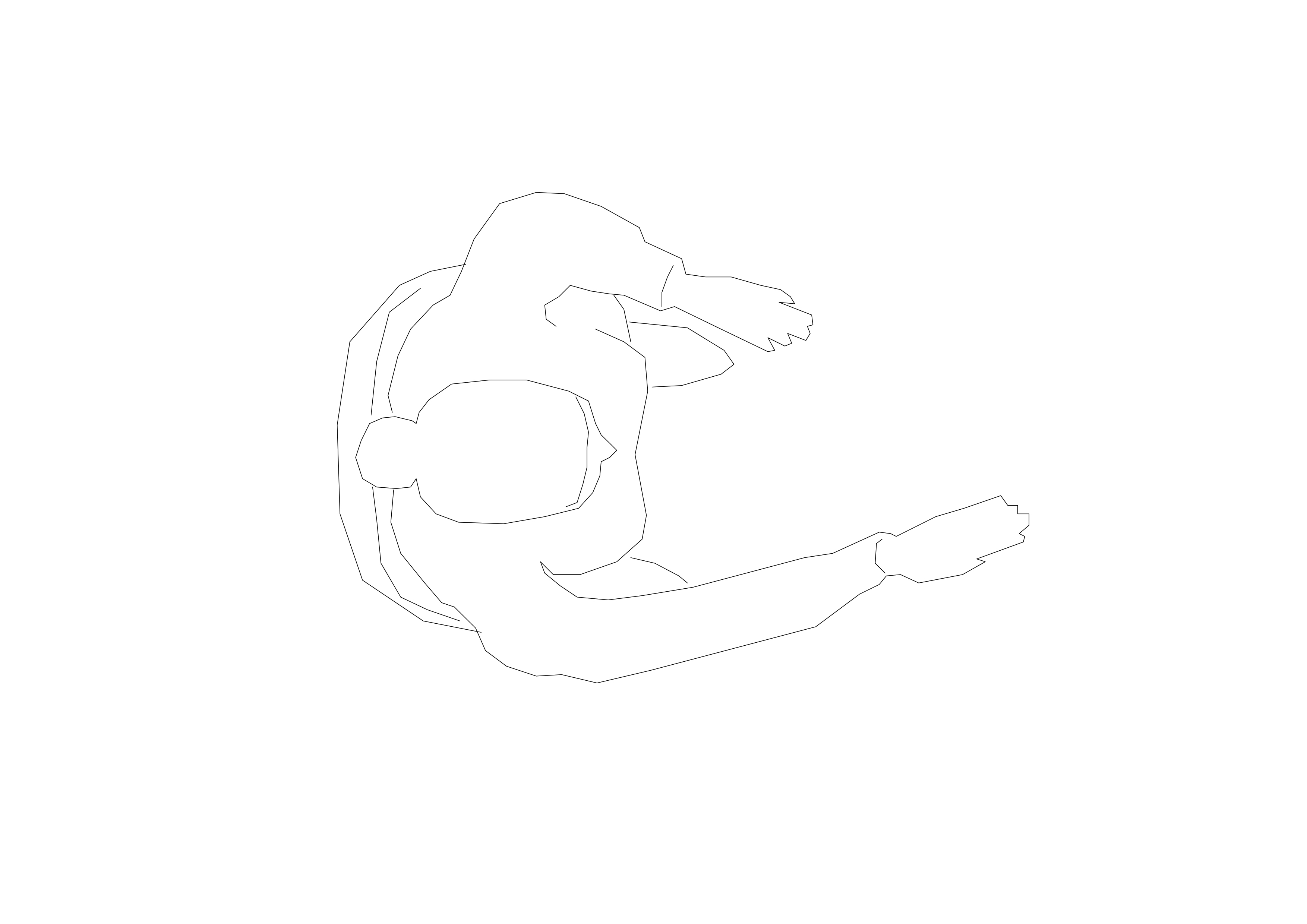 Free Person Standing Top View CAD Block – DWG, DXF, PDF Format