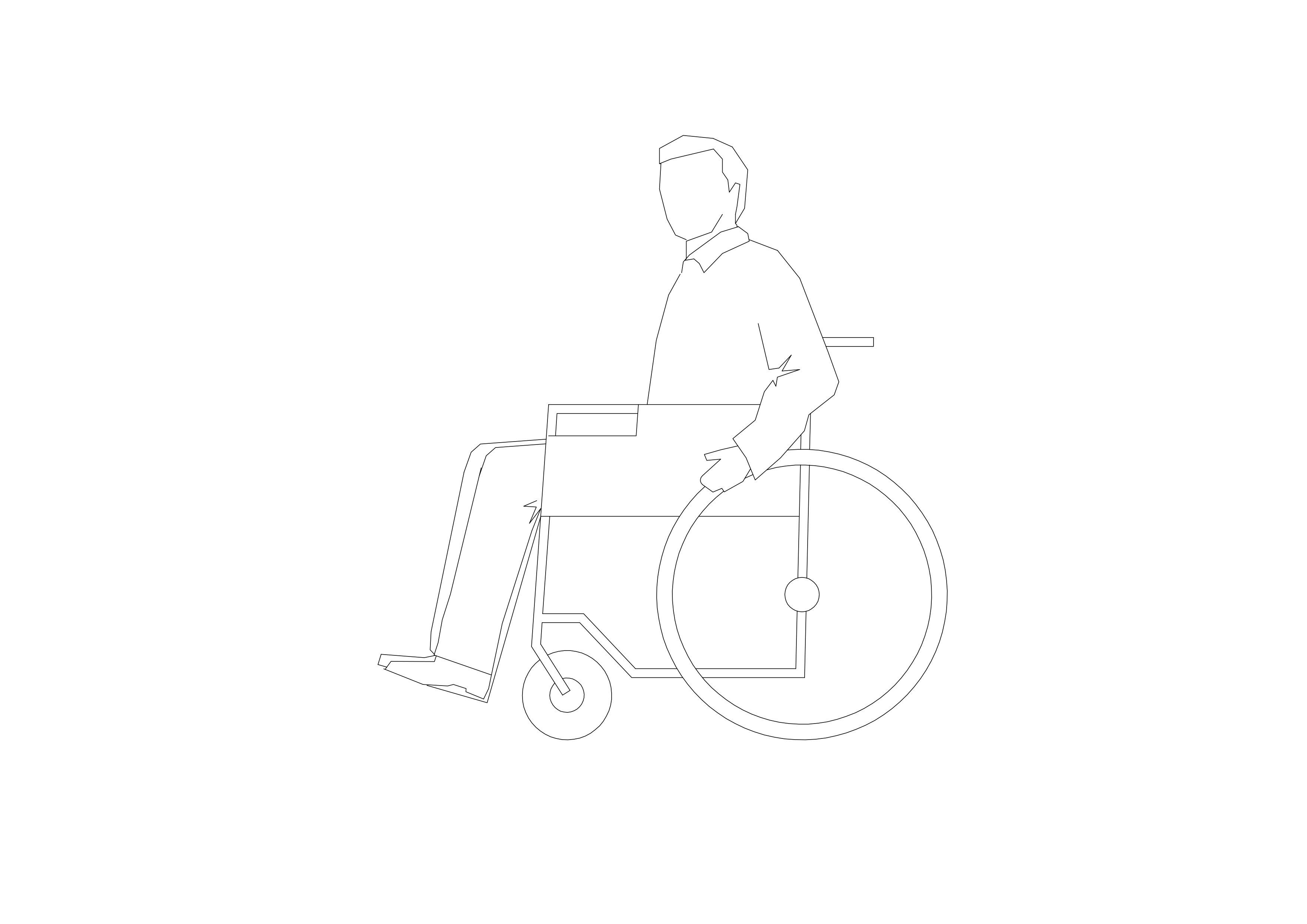 Free Disabled Person Elevation CAD Block – DWG, DXF, PDF Format
