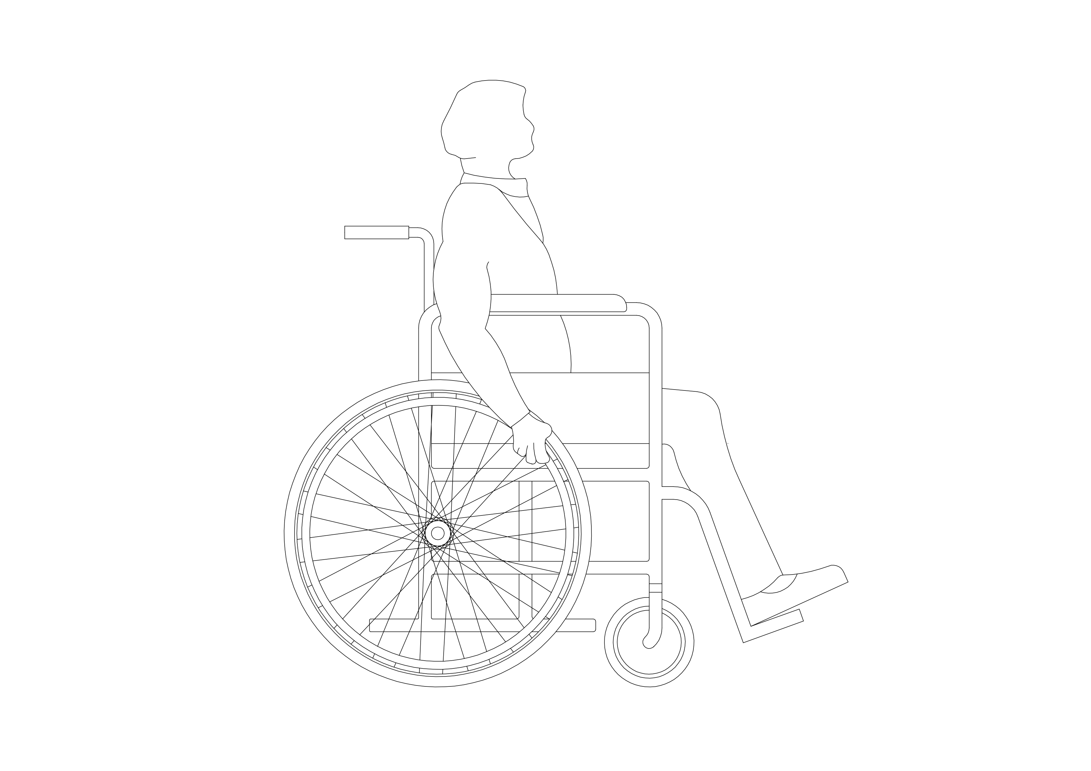 Free Disabled Person Elevation CAD Block – DWG, DXF, PDF Format