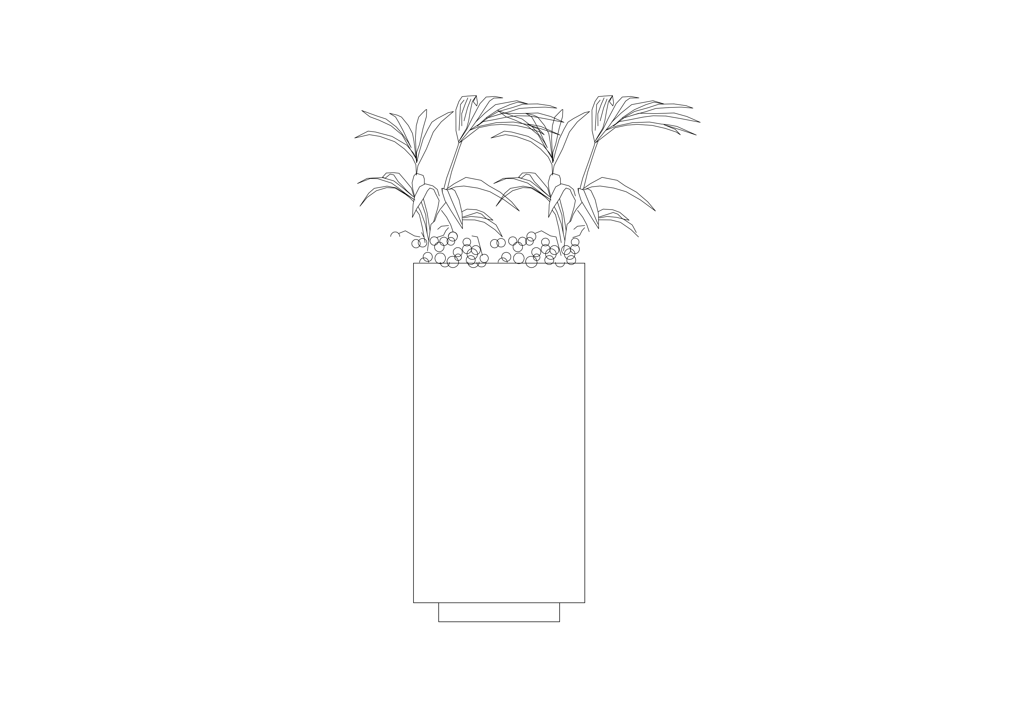 Free Plant Elevation CAD Block – DWG, DXF, PDF Format