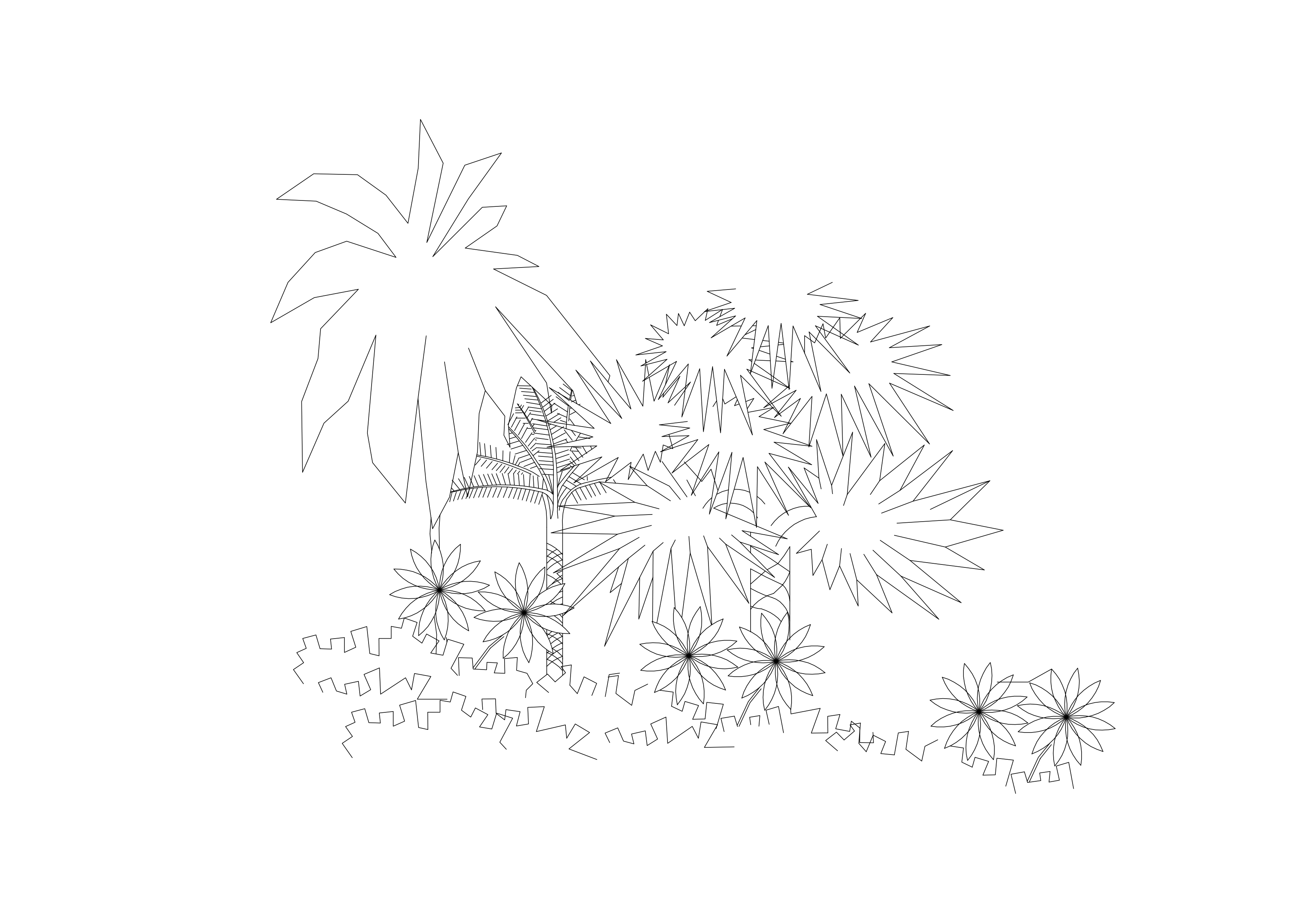 Free Plant Elevation CAD Block – DWG, DXF, PDF Format