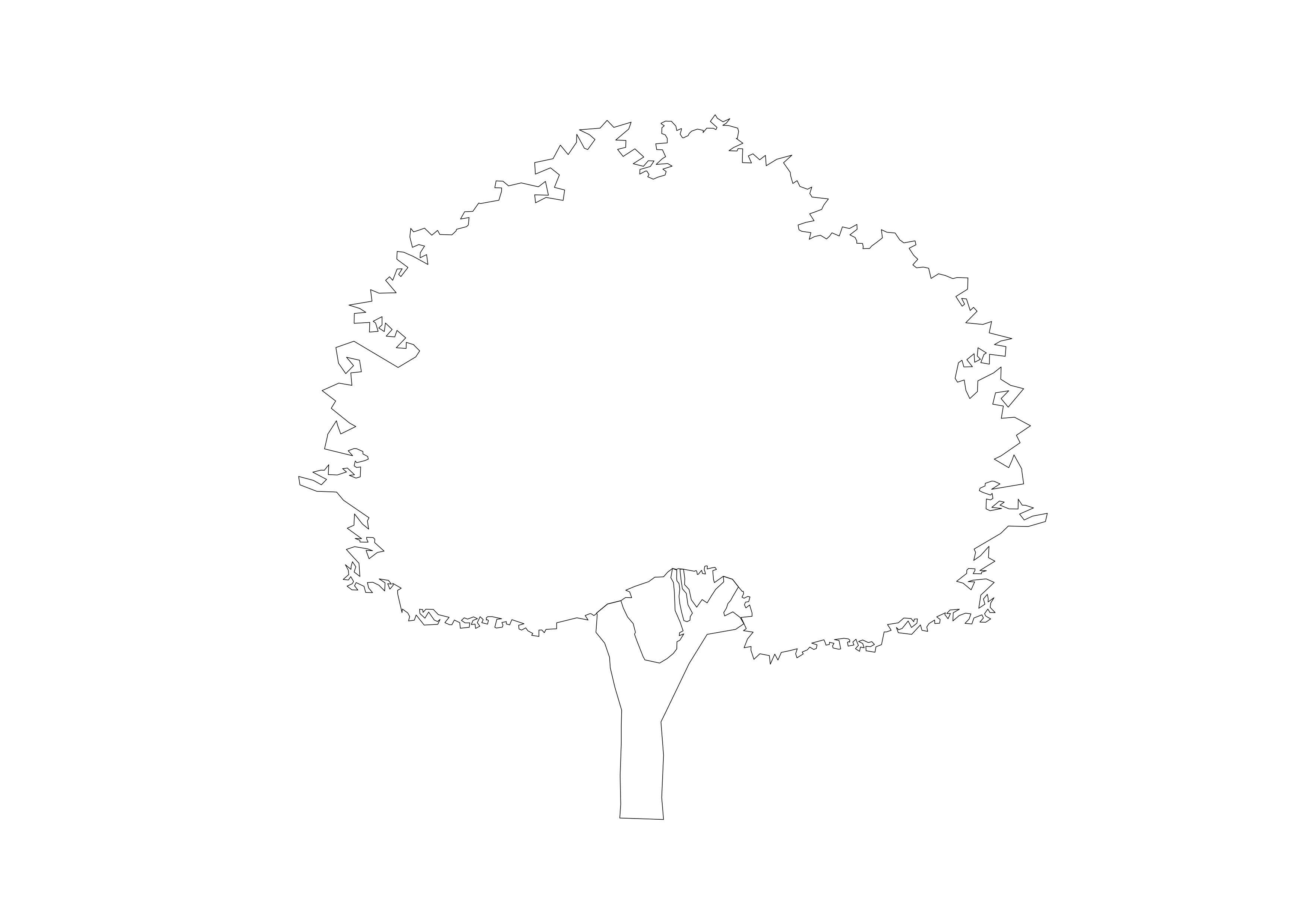 Free Tree Elevation CAD Block – DWG, DXF, PDF Format