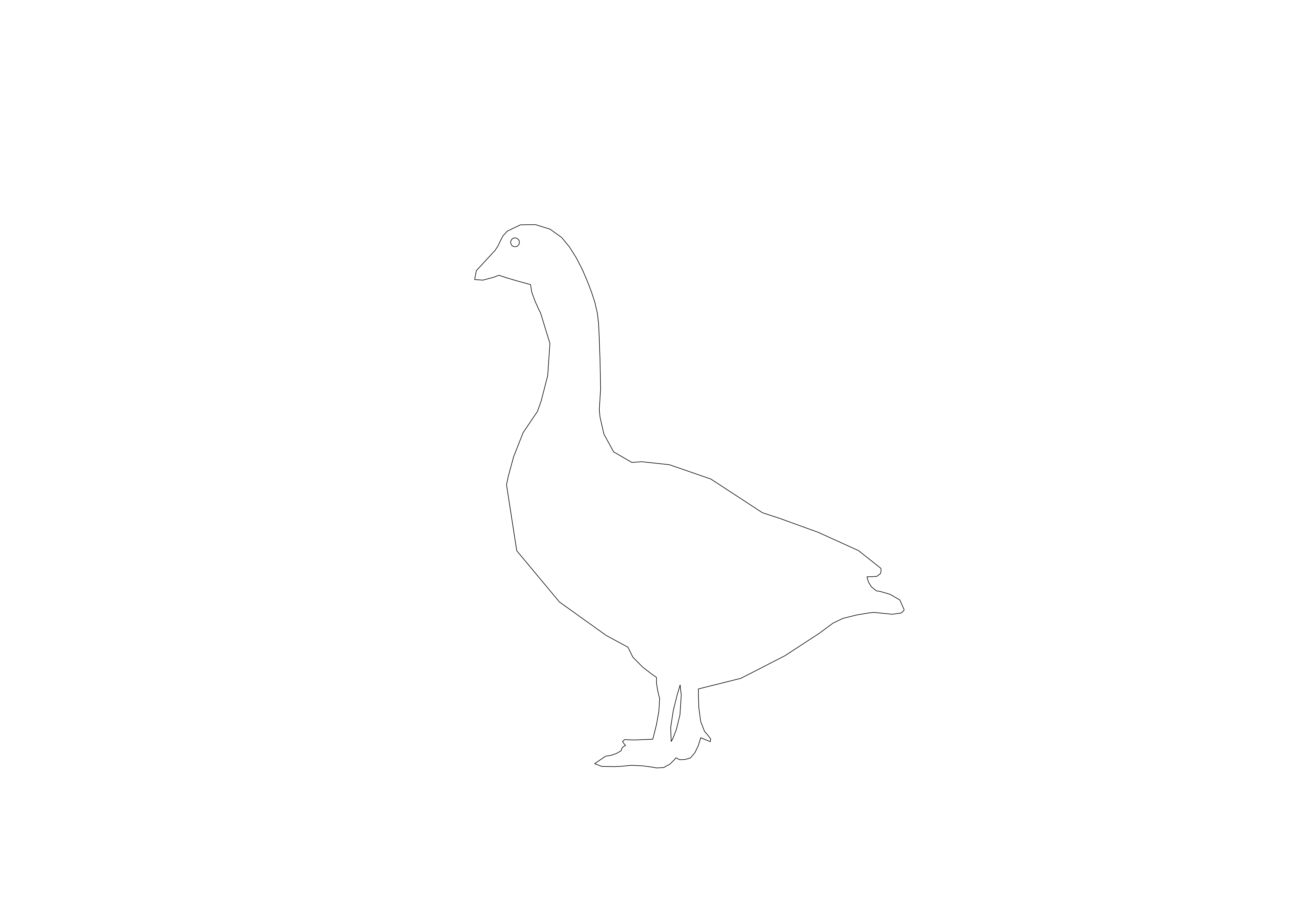 Free Bird CAD Block – DWG, DXF, PDF Format