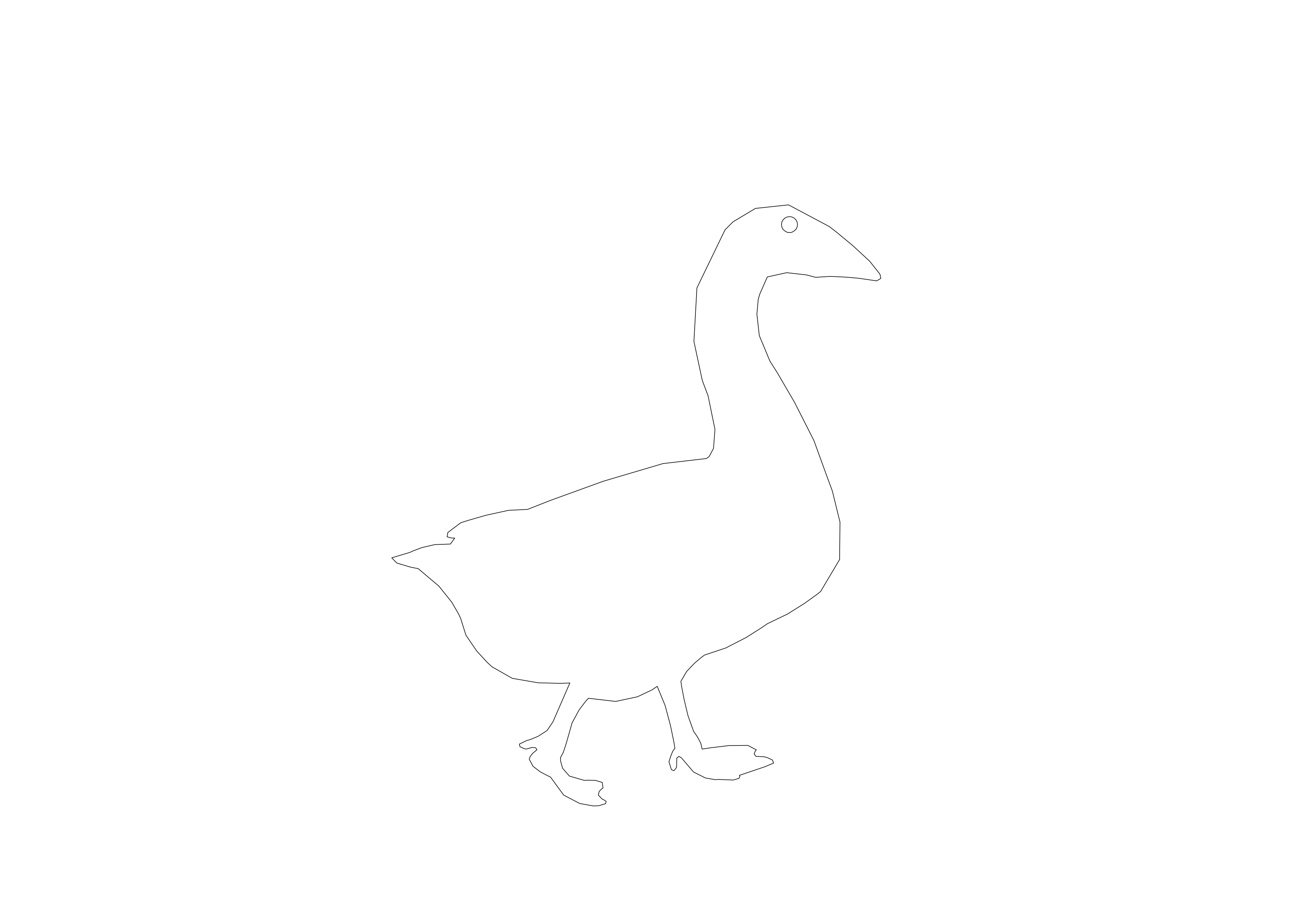 Free Bird CAD Block – DWG, DXF, PDF Format