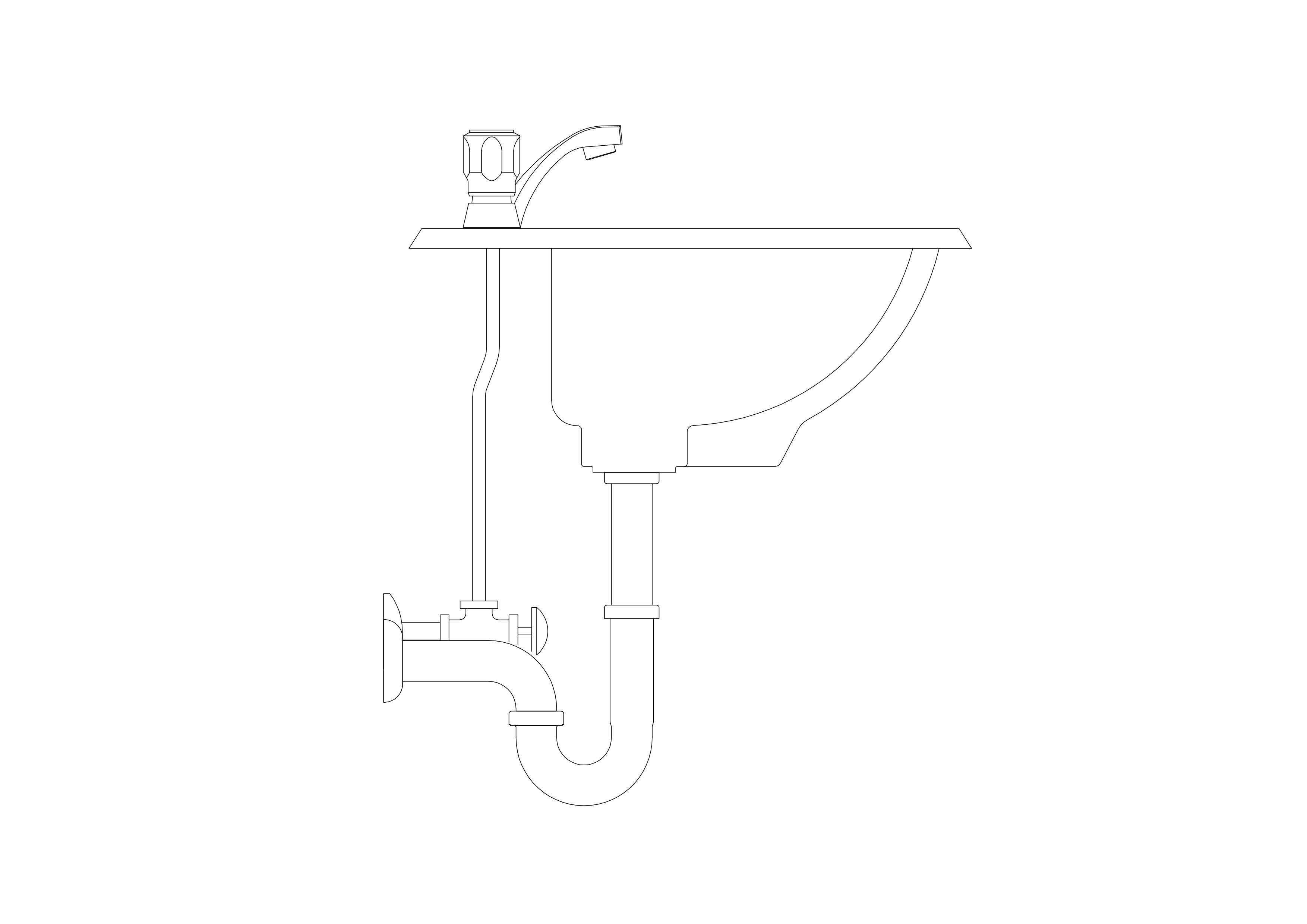 Free Sink Elevation CAD Block – DWG, DXF, PDF Format